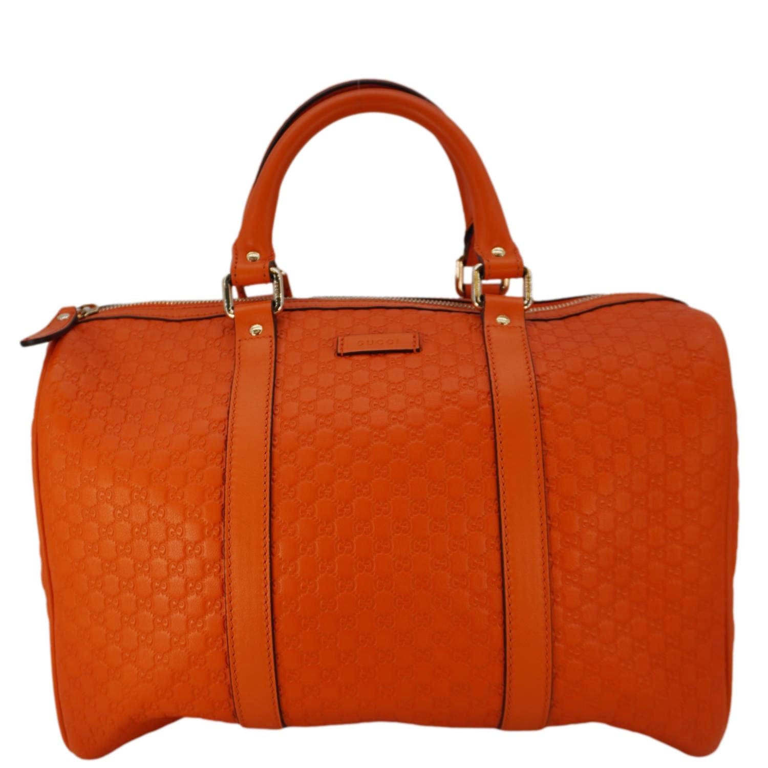 Gucci Microssima Boston Travel Bag Orange
