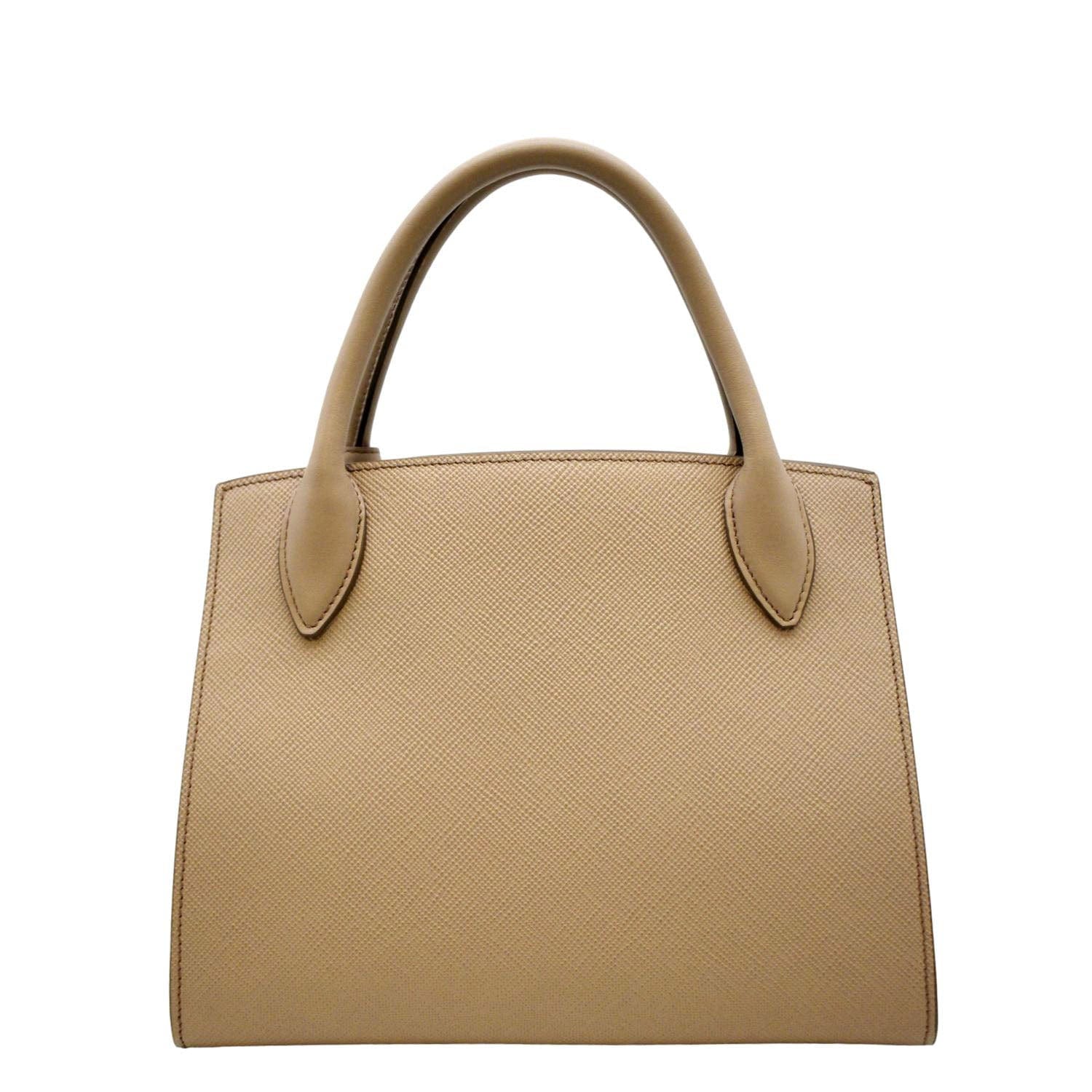 Prada Monochrome Tote Bag Dusty Leather Saffiano Pink