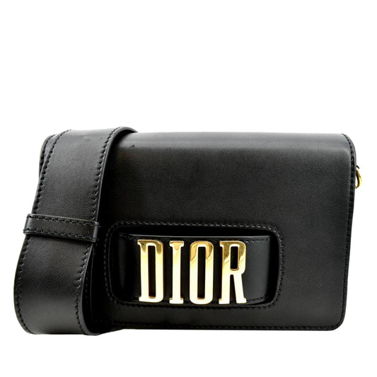 Dior Dio(R)Evolution Calfskin Crossbody Bag Black Flap
