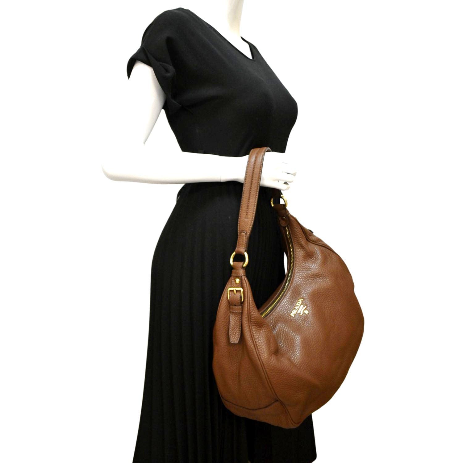 Hobo Bag Leather Tan Travel Bag
