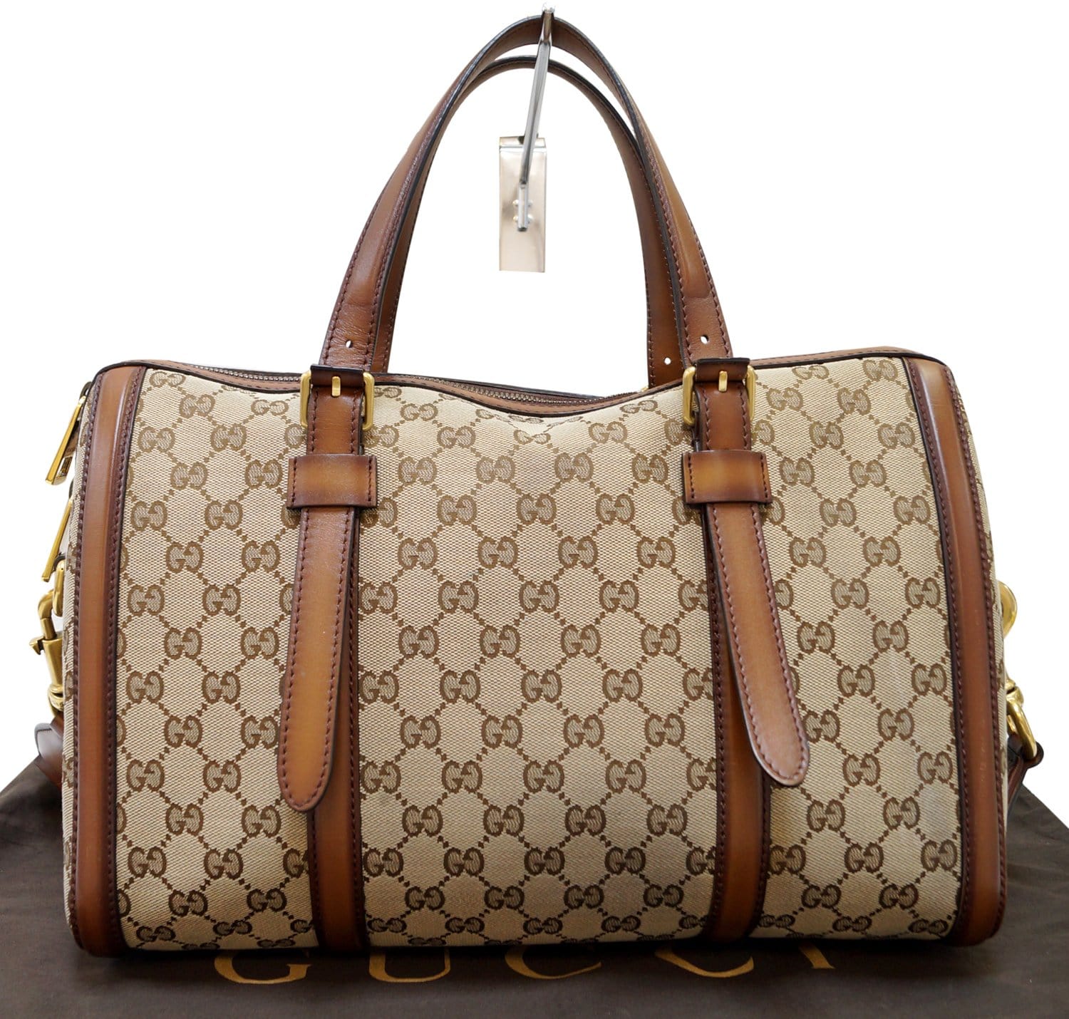 Gucci Lady Web Original Boston Bag Canvas Shoulder Bag
