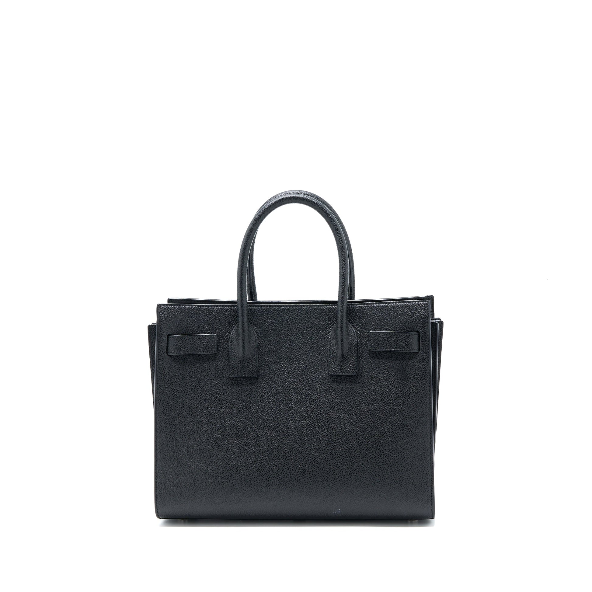 YSL Saint Laurent Saint Laurent Baby Sac De Jour Grained Black Travel Bag
