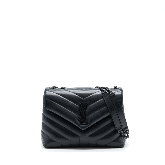 YSL Saint Laurent Loulou Purse With Hardware Travel Bag Black