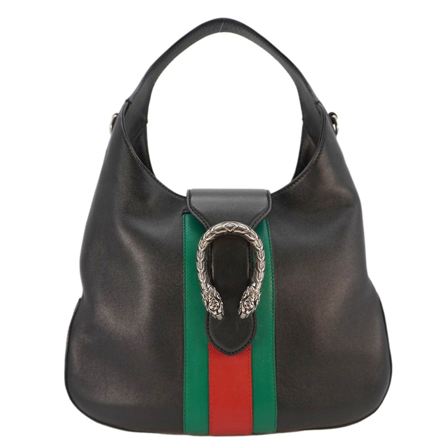 Gucci Dionysus Web Hobo Shoulder Bag Leather Black