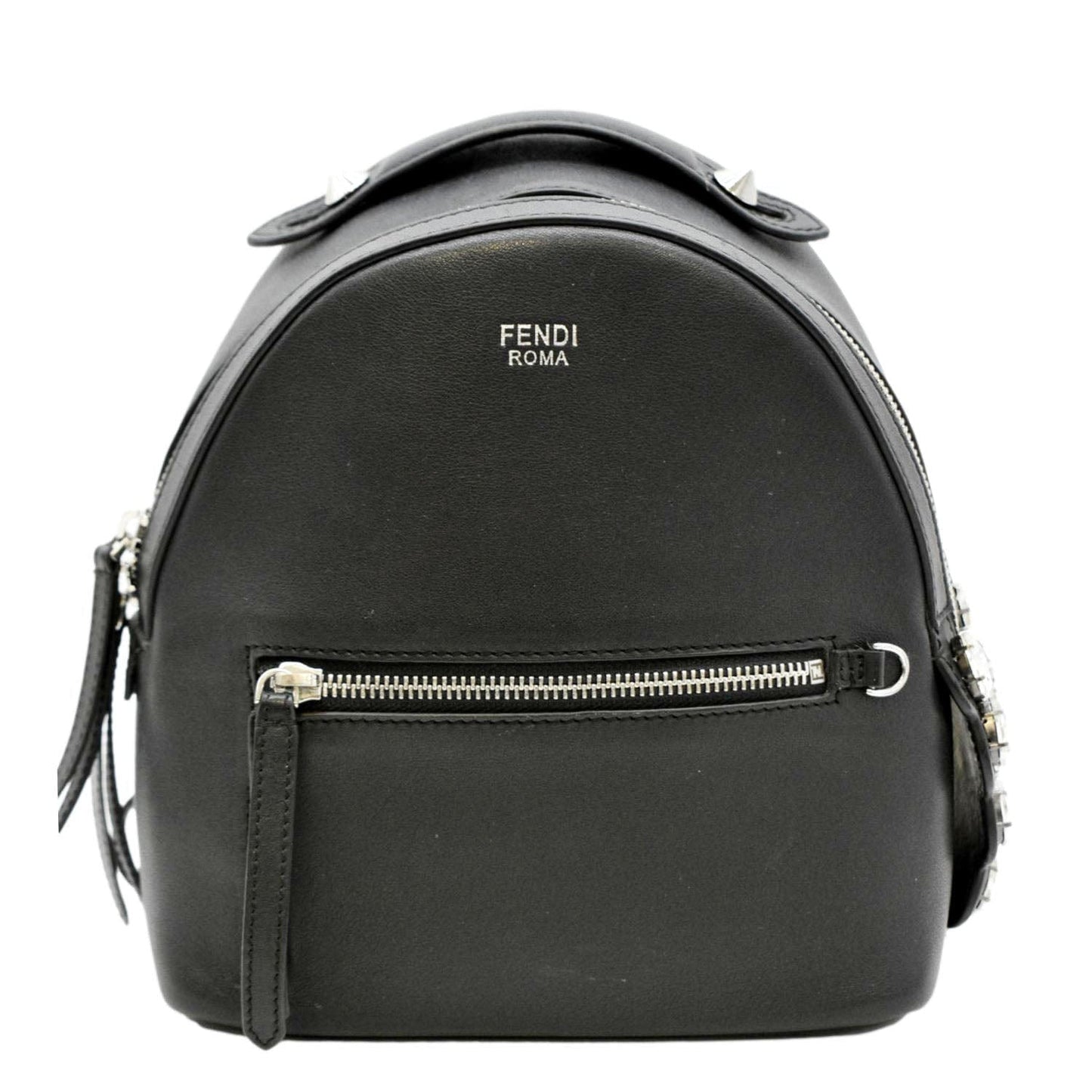 Fendi By The Way Backpack Leather Black Mini