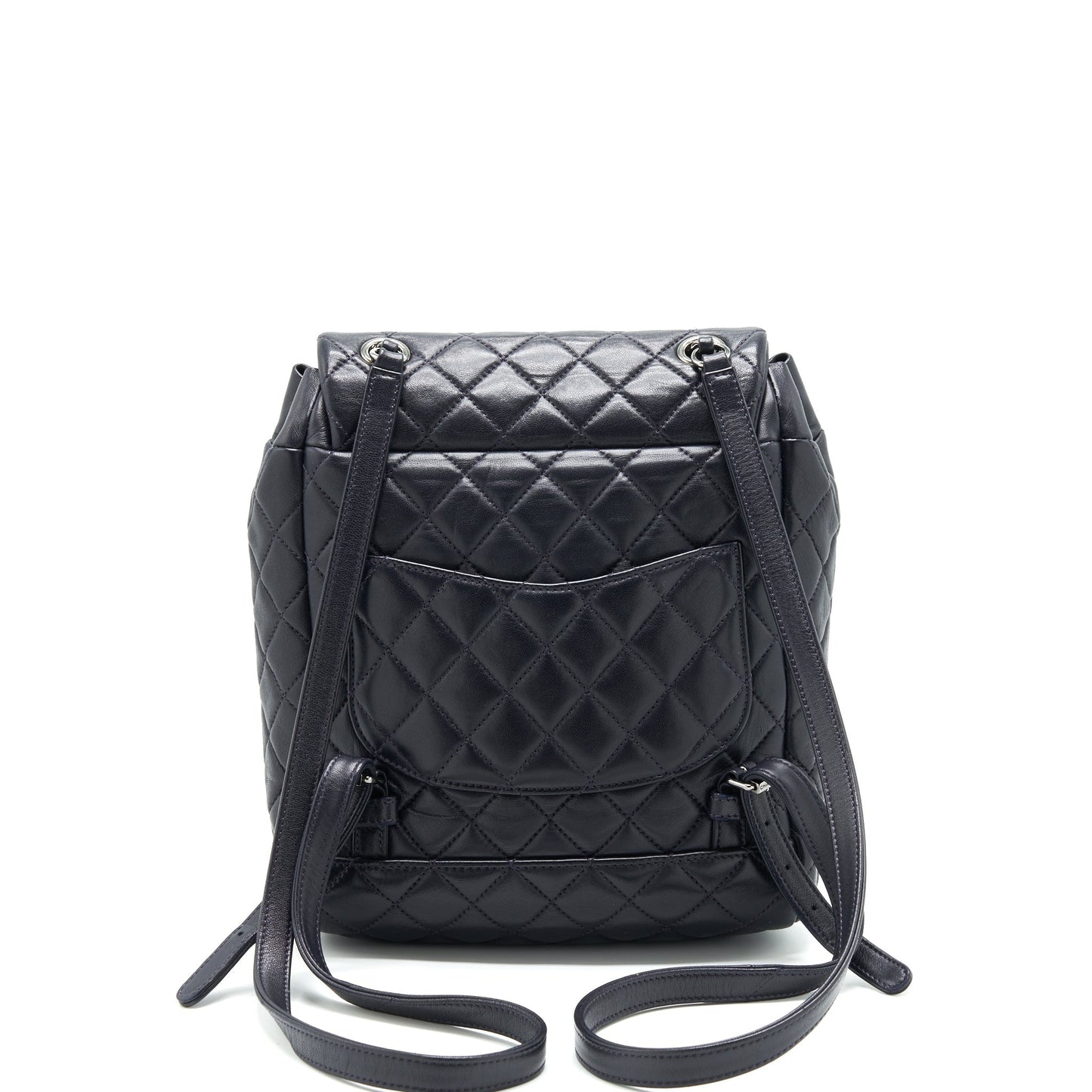 Chanel Quilted Urban Spirit Backpack Lambskin SHW Black