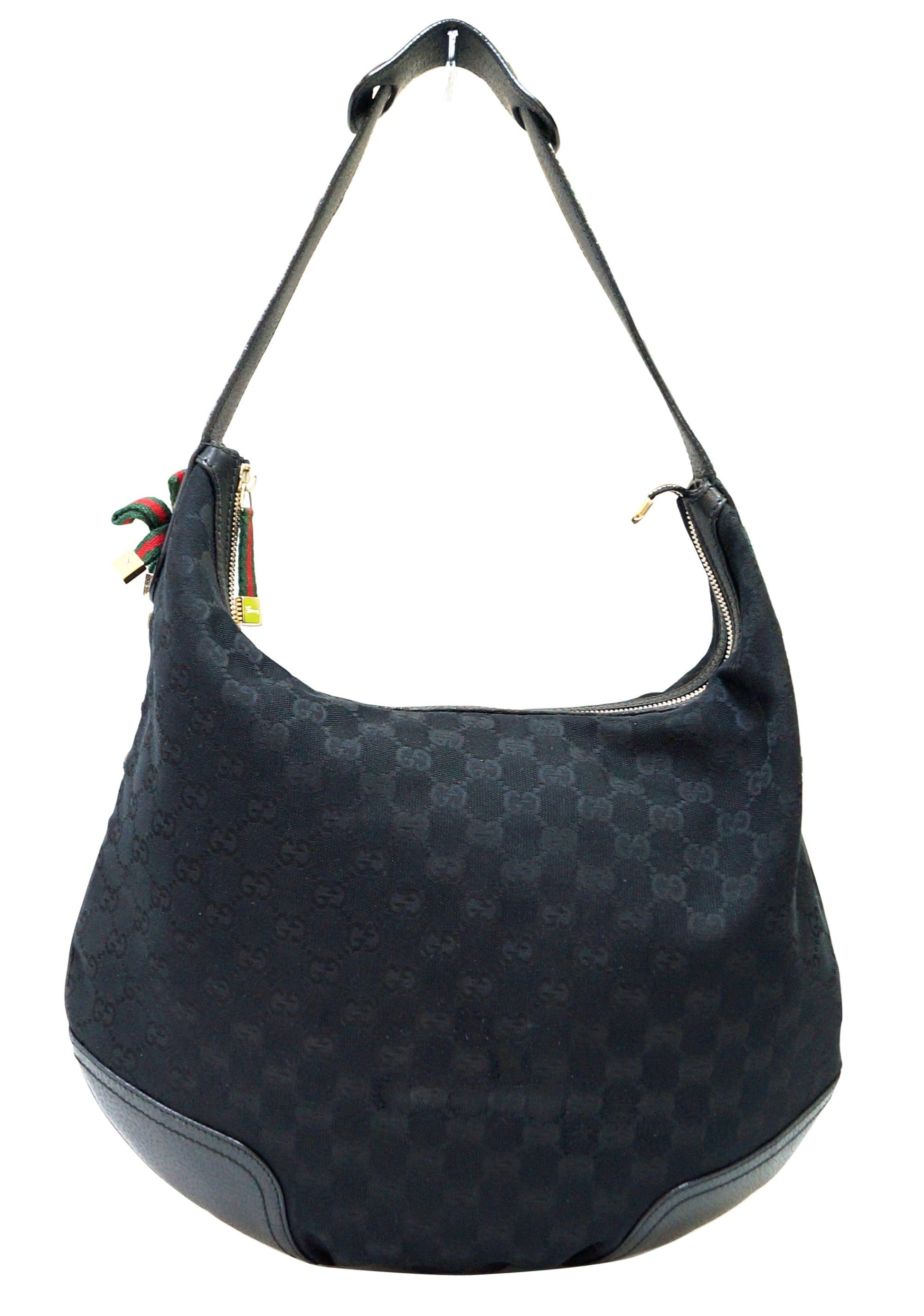 Gucci Princy Hobo Bag Canvas Black Travel Bag
