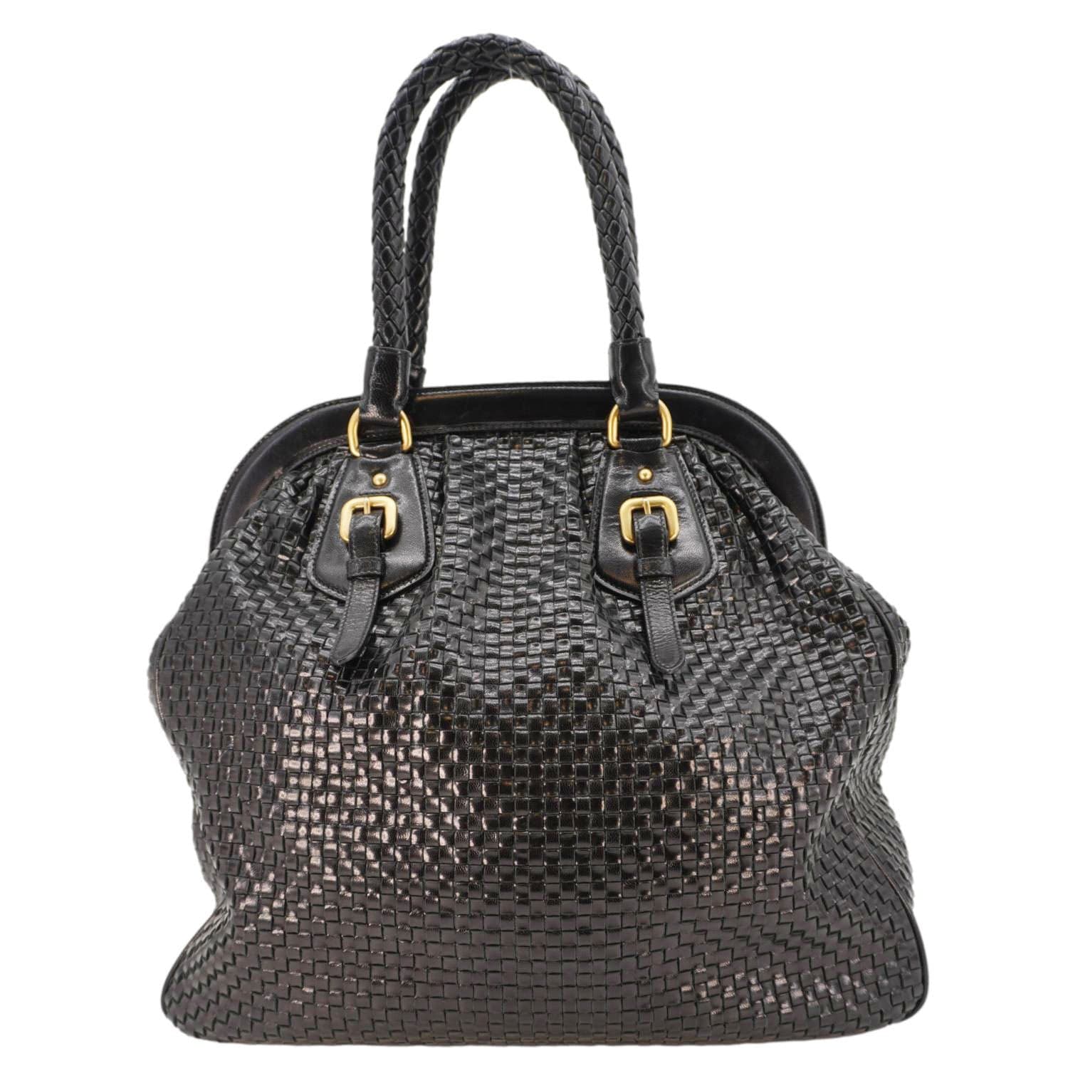 Frame Madra Tote Bag Leather Woven