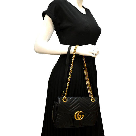 Gucci Marmont Small Crossbody Bag Leather Matelasse Small 4