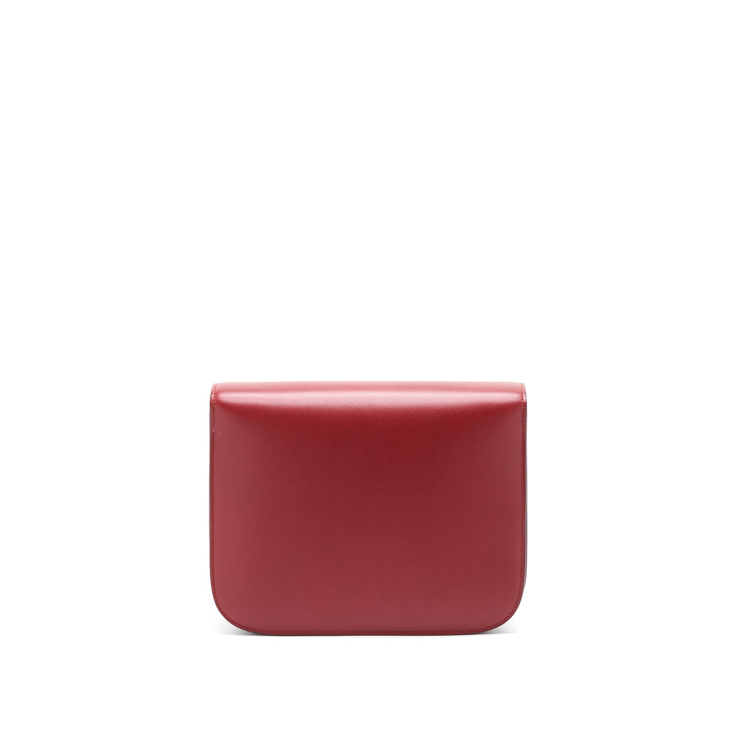 Celine Classic Box Purse Handbag Red Medium Travel Bag