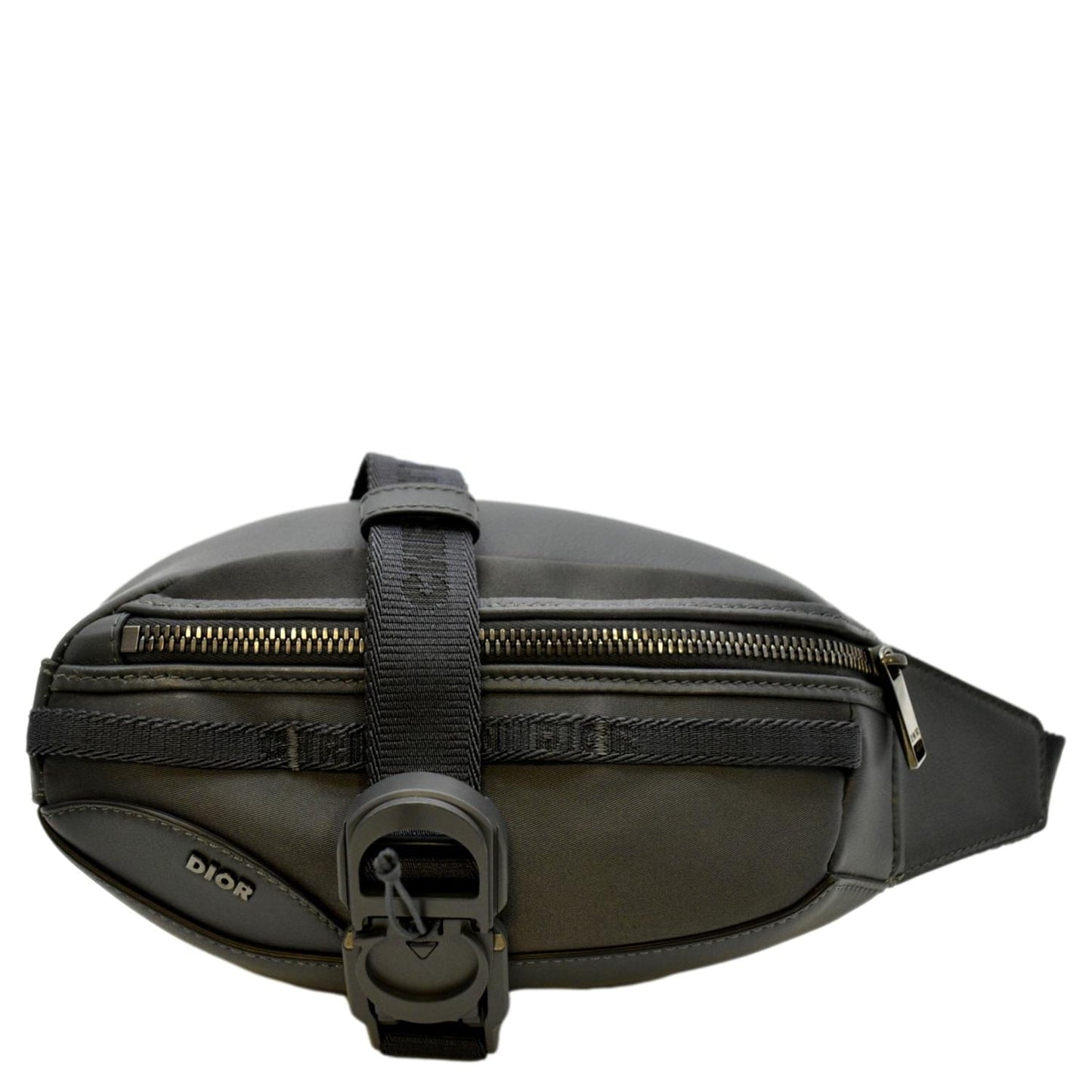 Dior Scarab Calfskin Crossbody Bag Grey Leather
