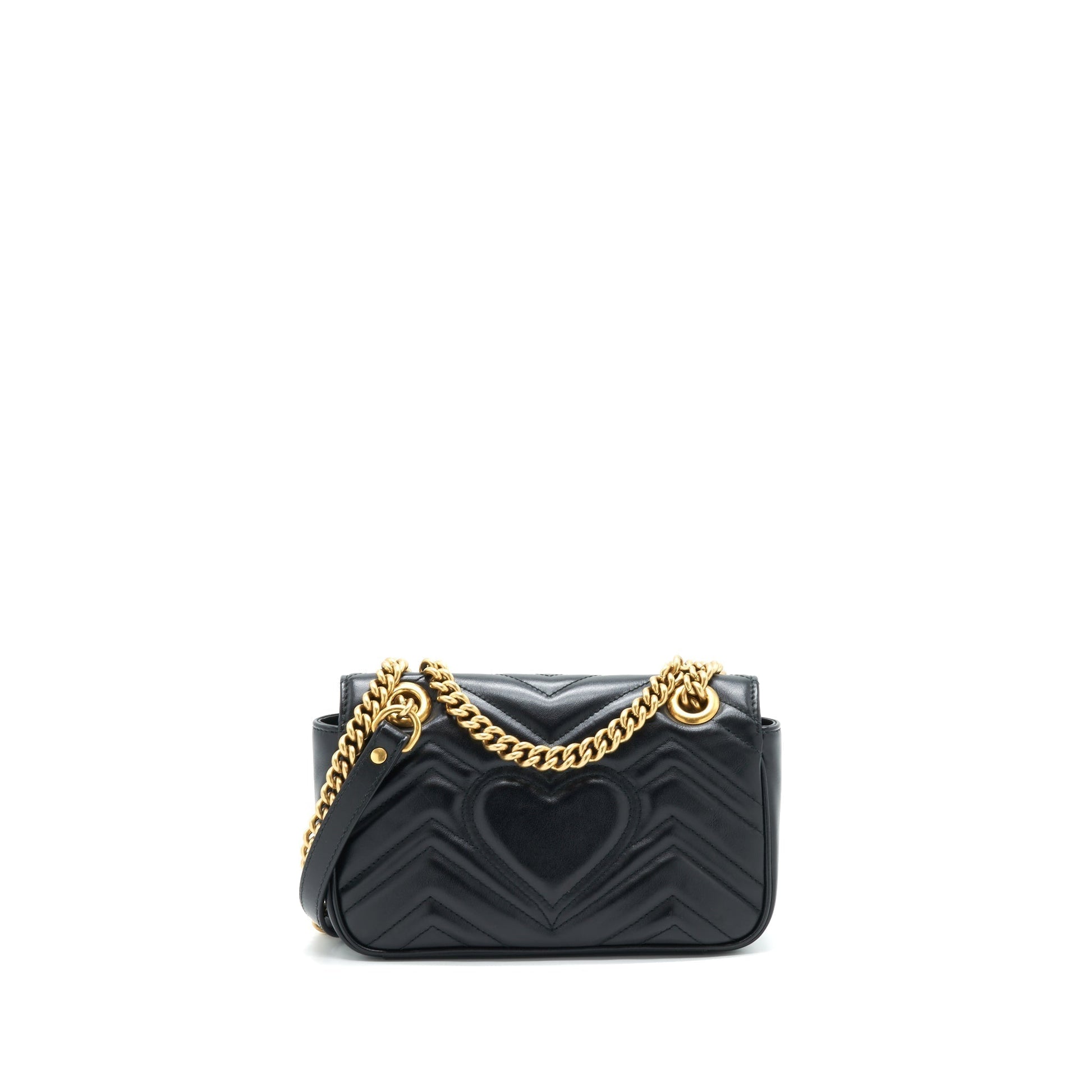 Gucci Marmont Shoulder Bag Matelasse Black