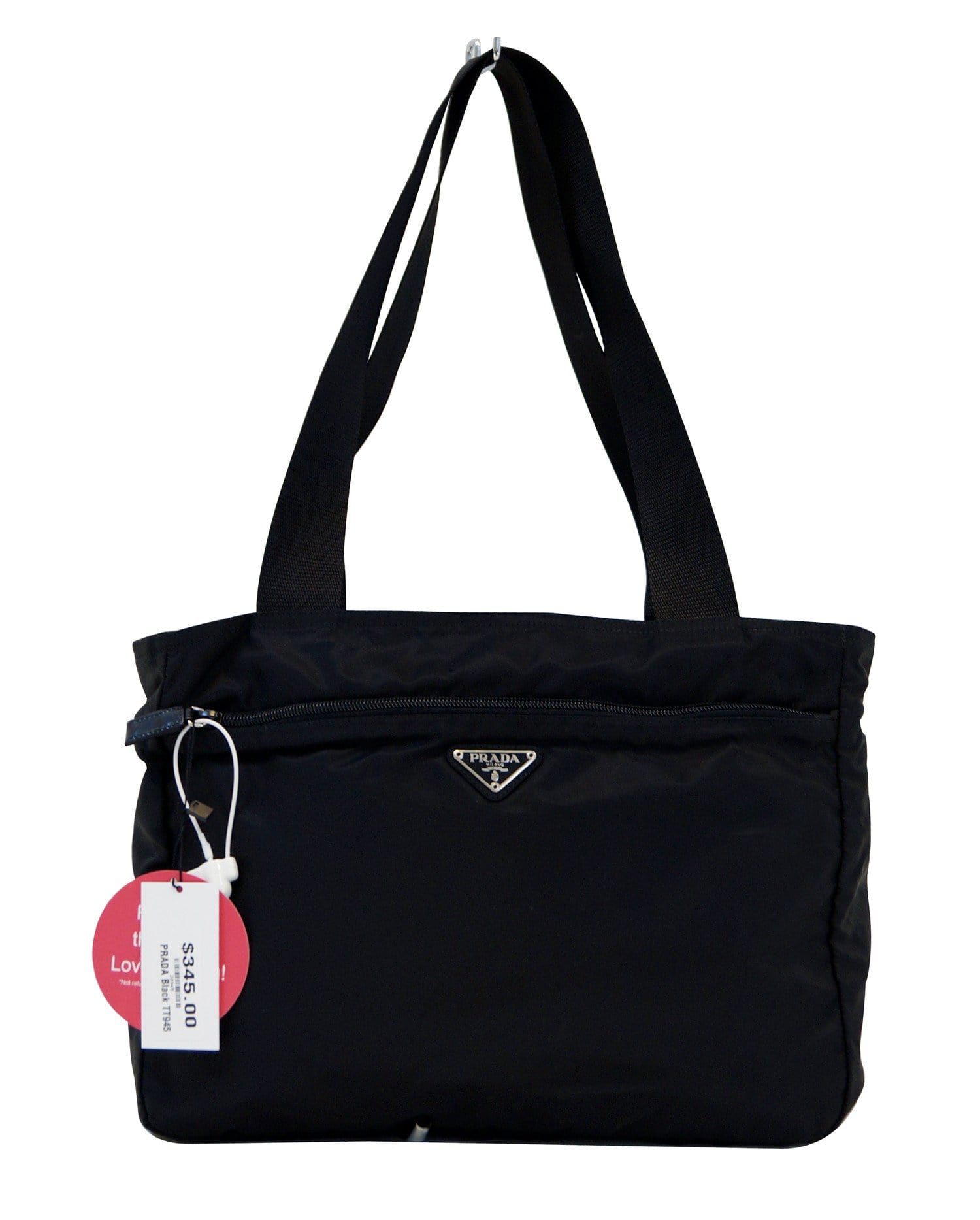 Prada Tote Shoulder Bag Nylon Black