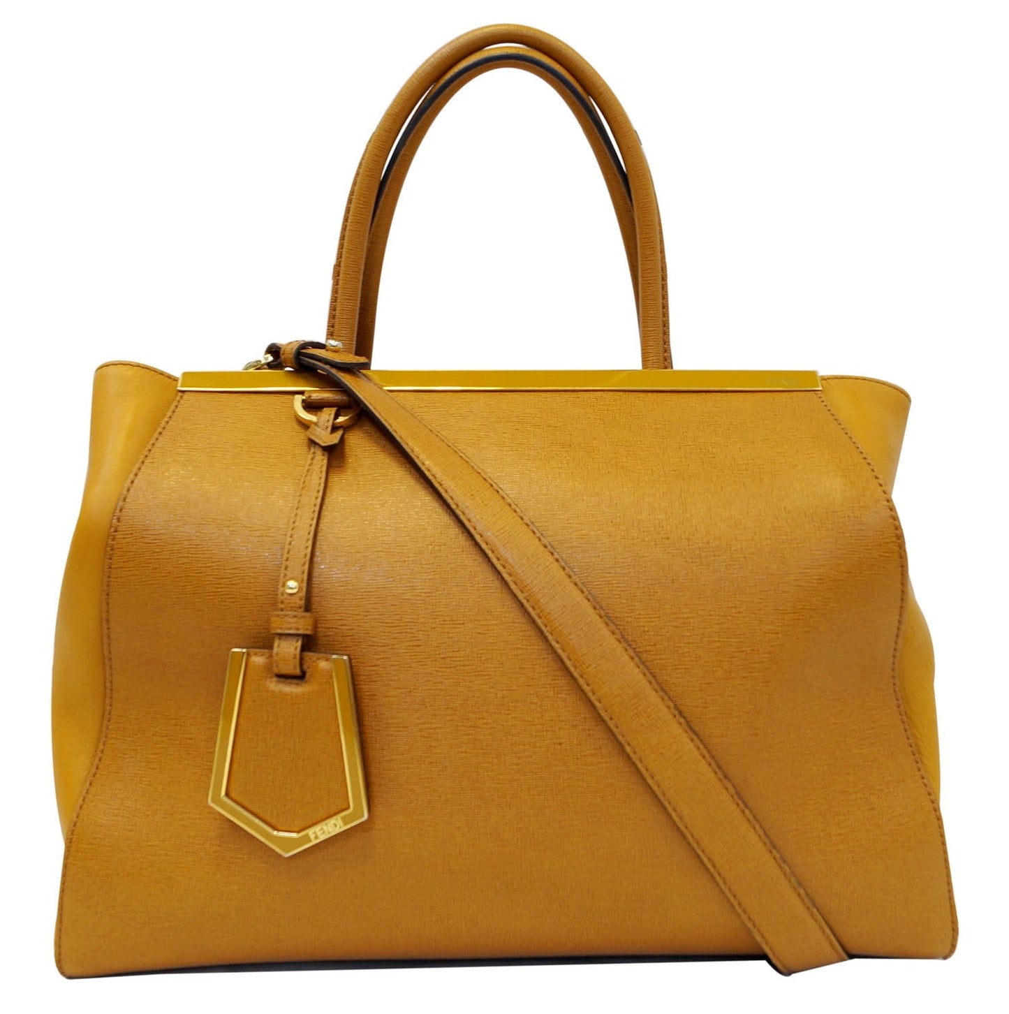 Fendi Jours Shoulder Handbag Leather Tan Shoulder Bag