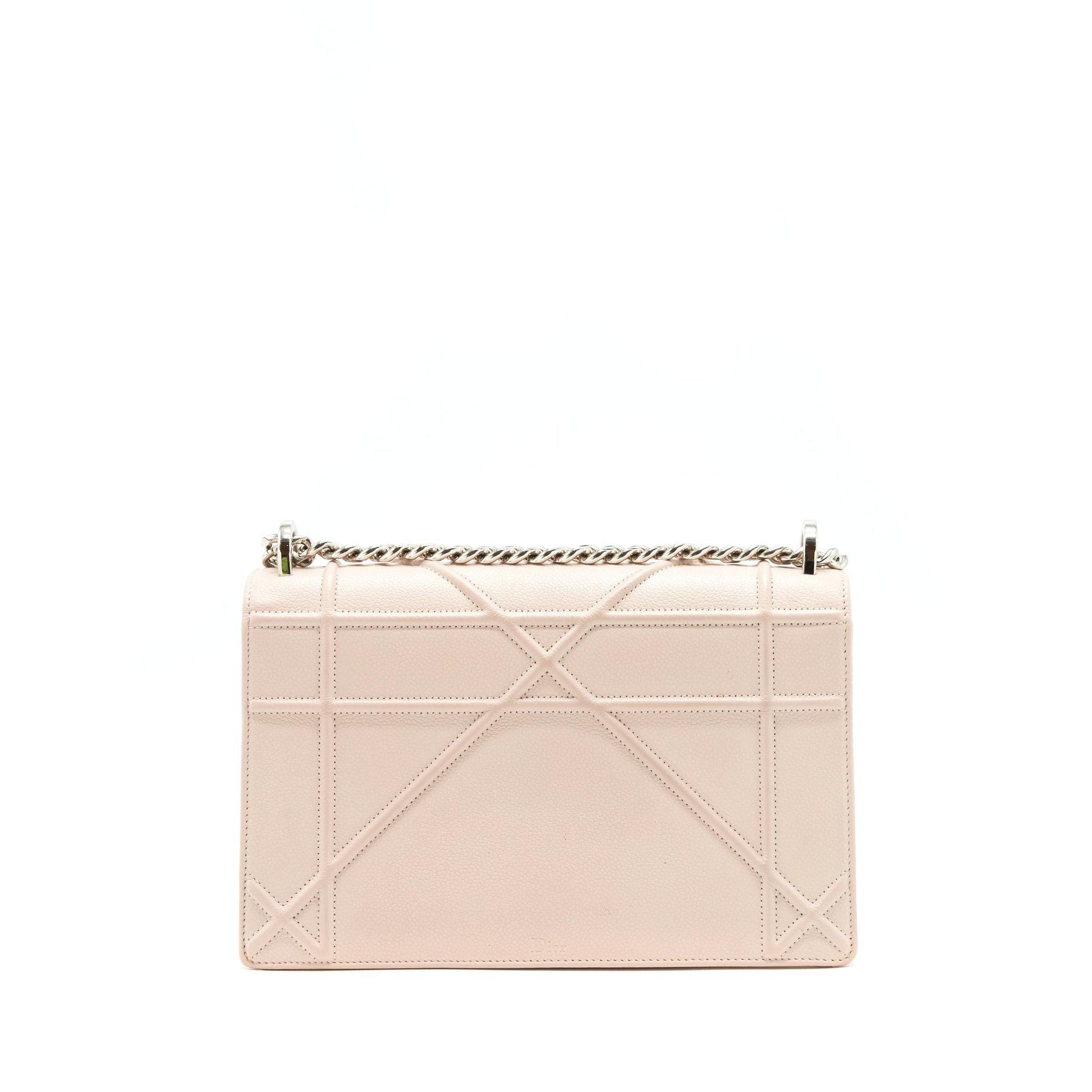 Dior ama Purse Grained Calfskin Handbag Beige Medium Travel Bag