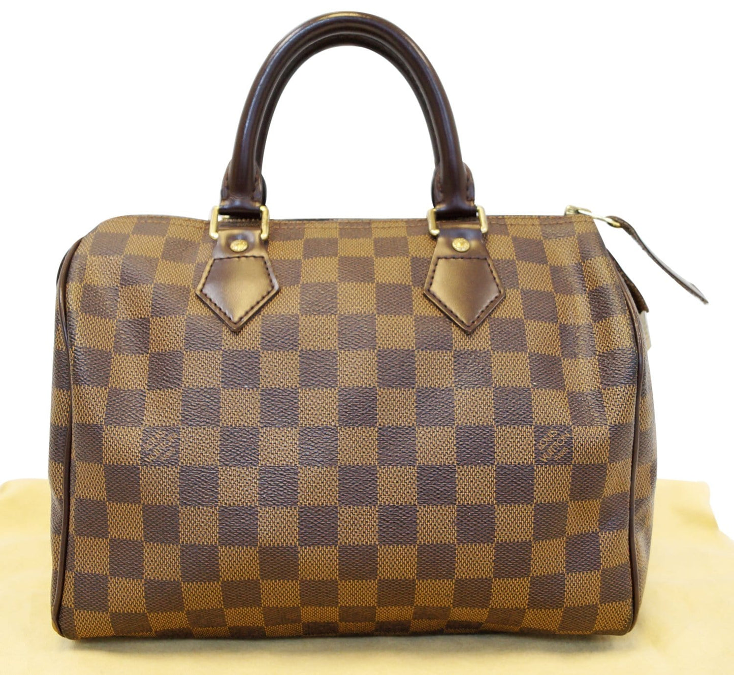 Louis Damier Ebene Speedy Satchel Bag Travel Bag