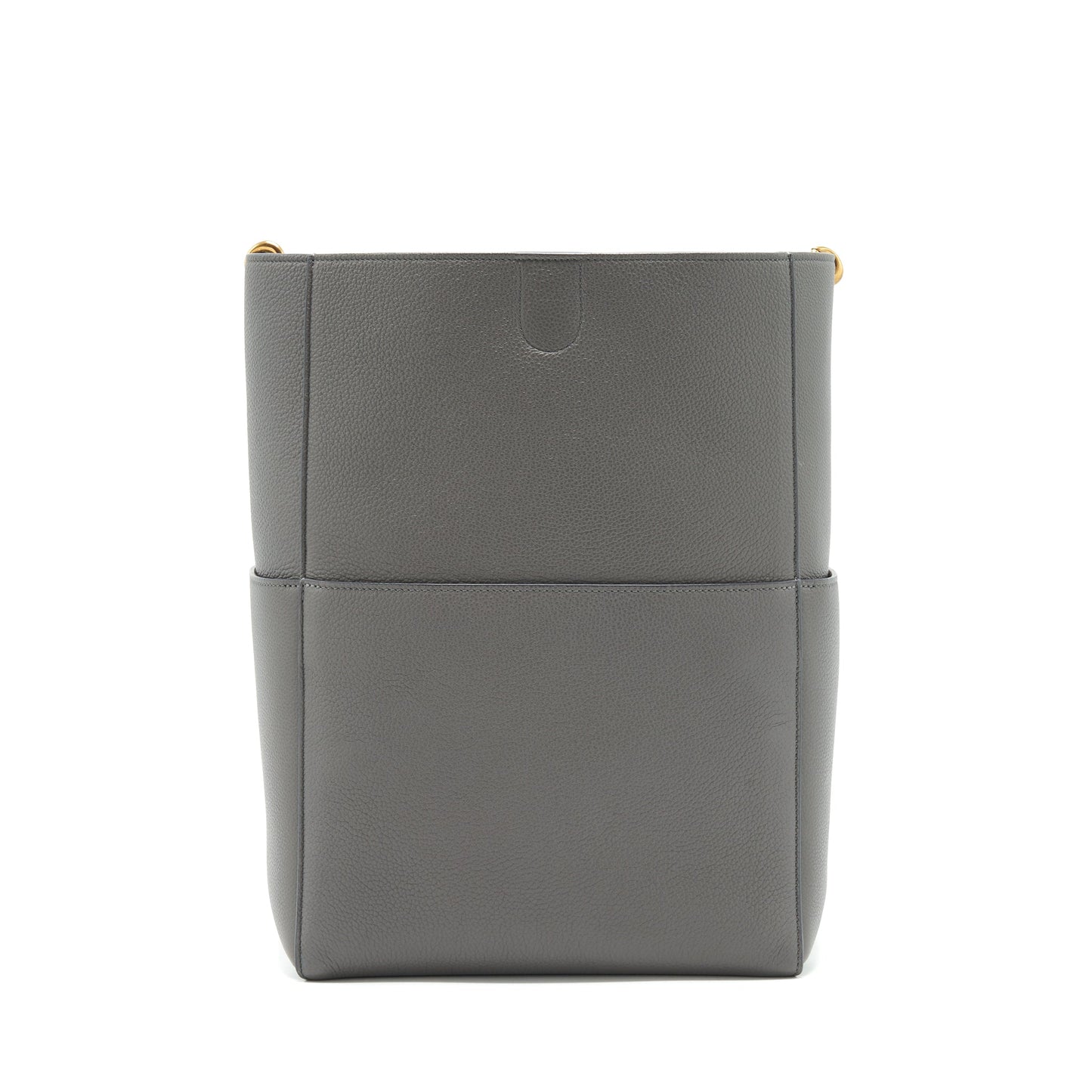 Celine Sangle Purse Grey Handbag Bucket Bucket Bag