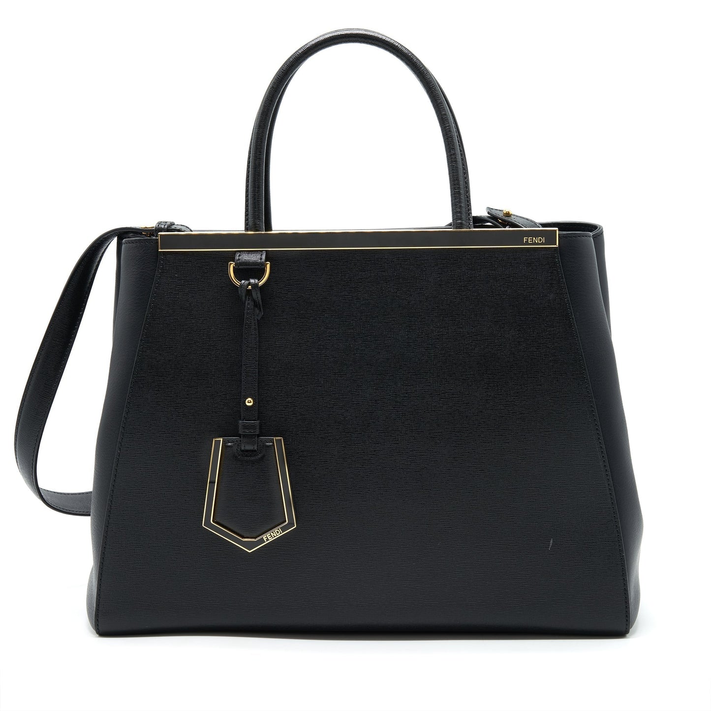 Fendi 2Jours Tote Purse Black Tote Bag