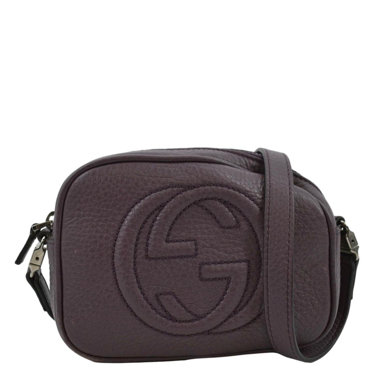 Gucci Soho Disco Crossbody Bag Peonia Flower Leather