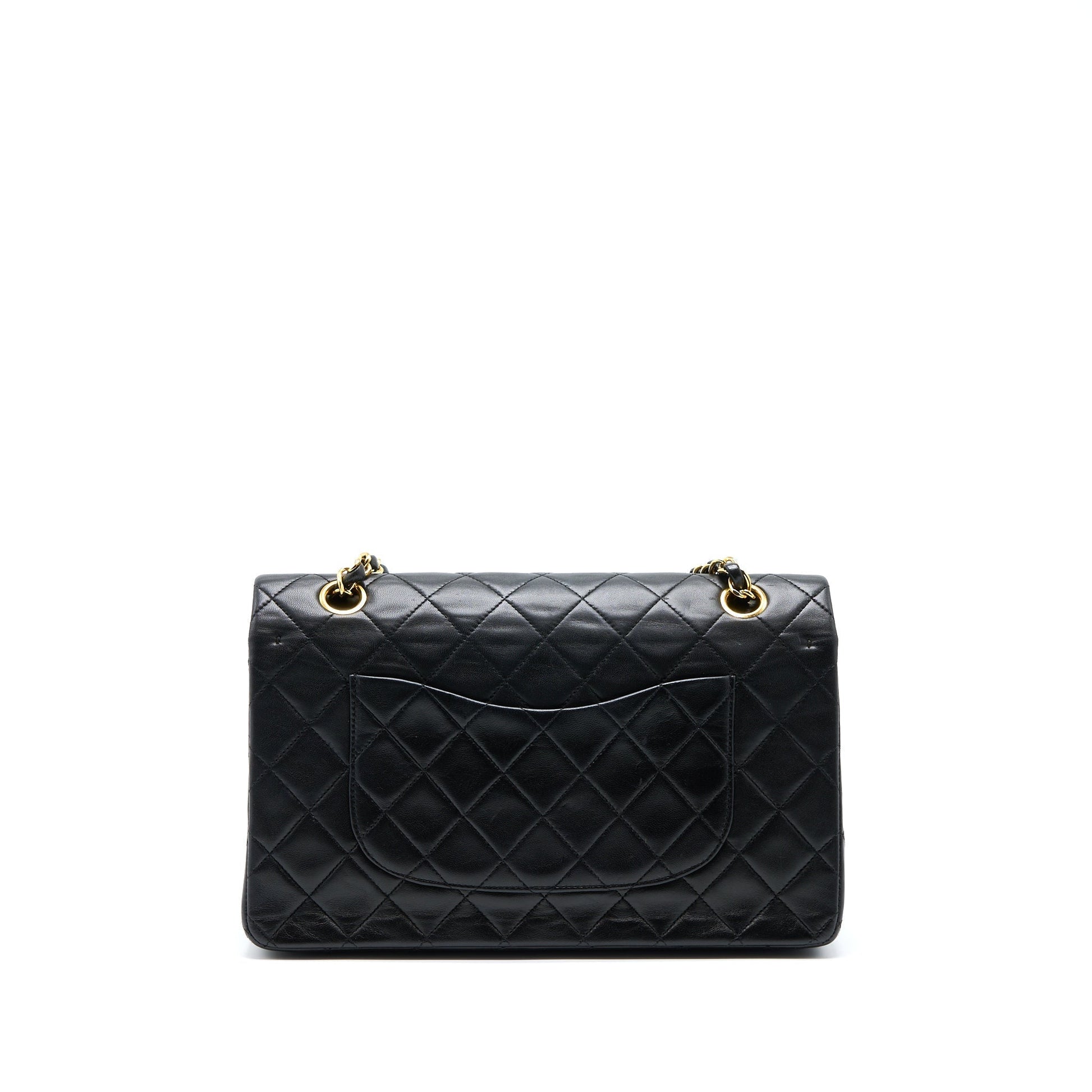 Chanel Flap Lambskin GHW Black Shoulder Bag Lambskin Ghw