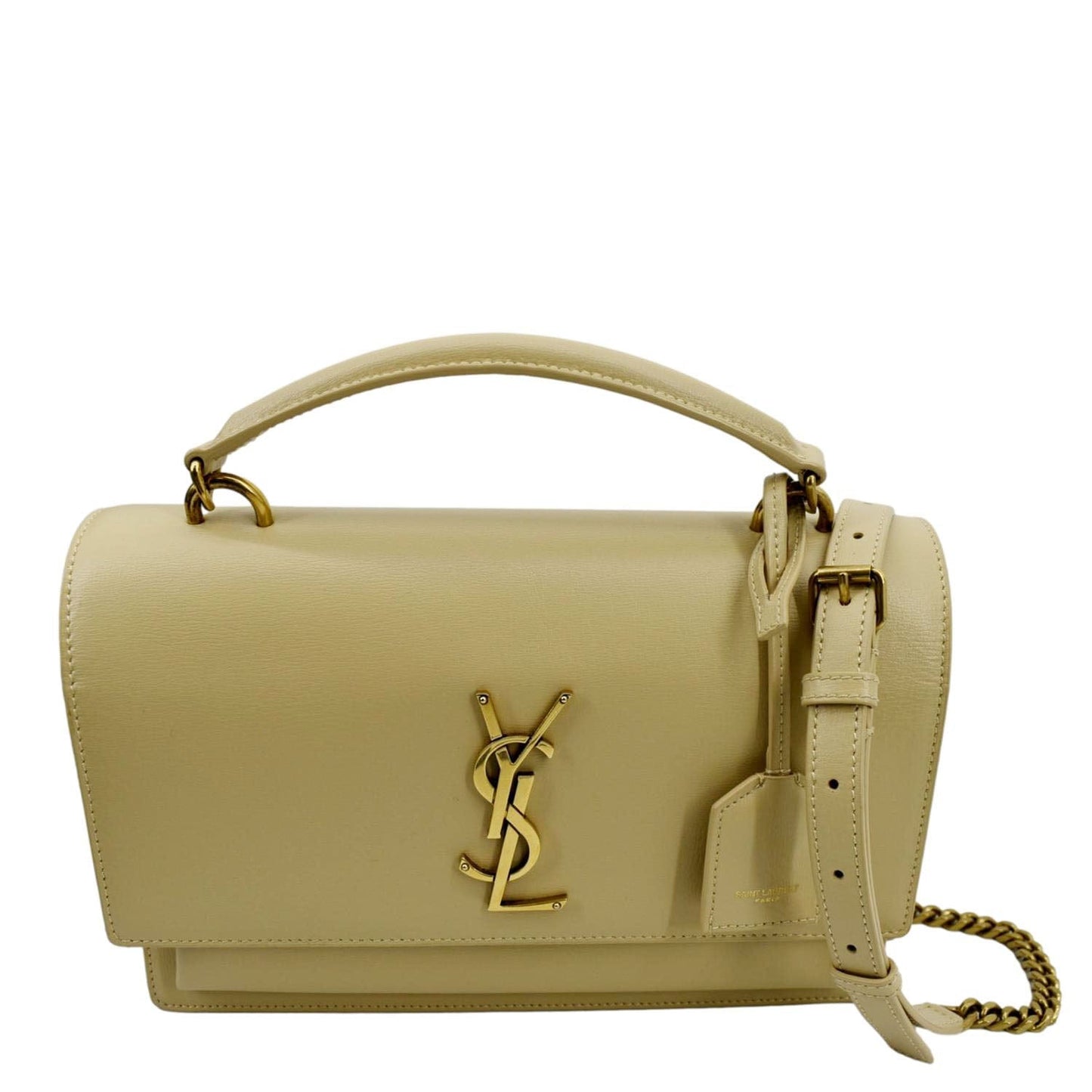 YSL Saint Laurent Saint Sunset Medium Shoulder Bag Leather Monogram Sunset Bag