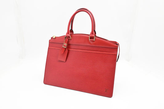 Louis Vuitton Riviera Red Leather Epi Handbag