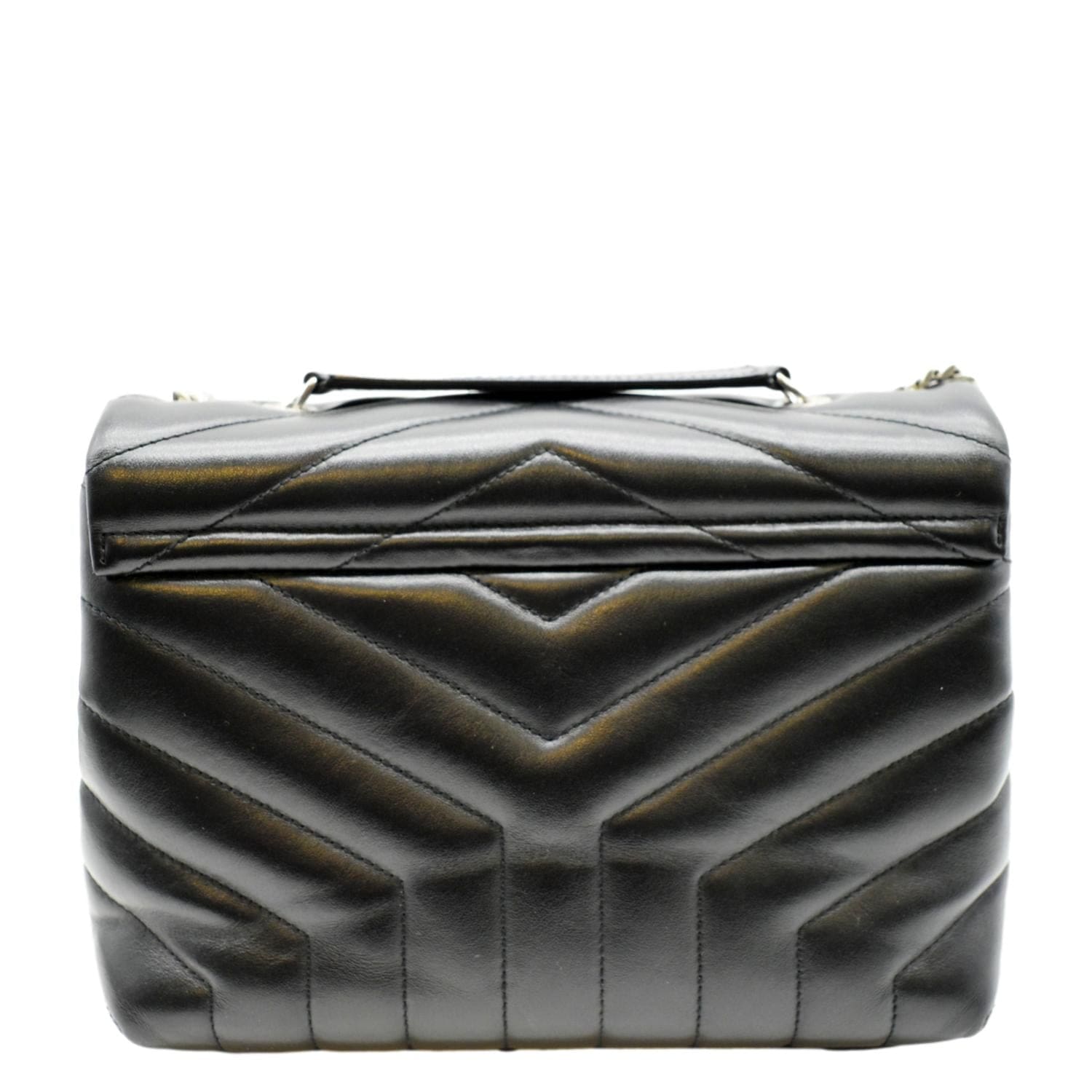 YSL Saint Laurent Yves Loulou Shoulder Bag Leather Matelasse Black Laurent Loulou 1