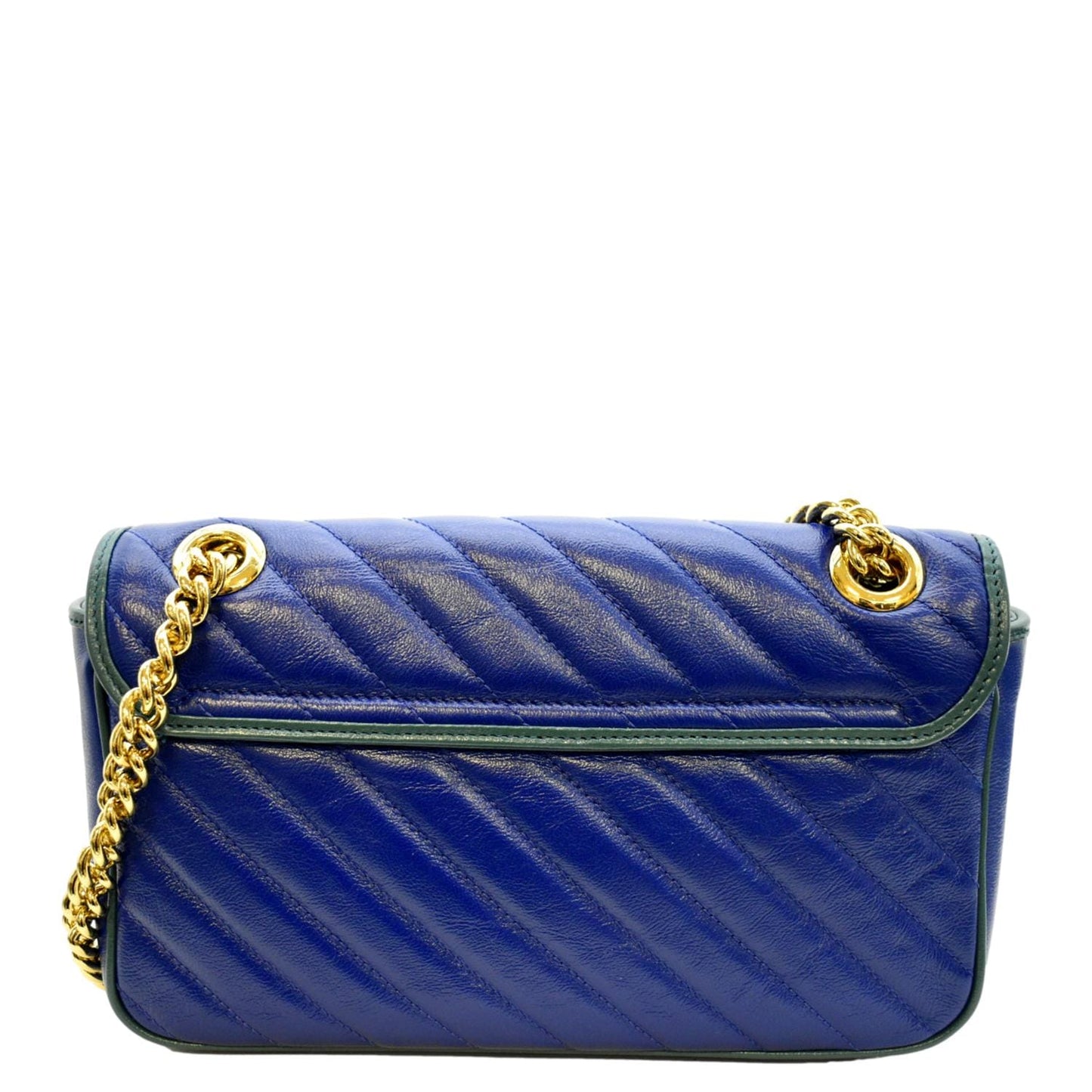 Gucci Marmont Shoulder Bag Leather Blue