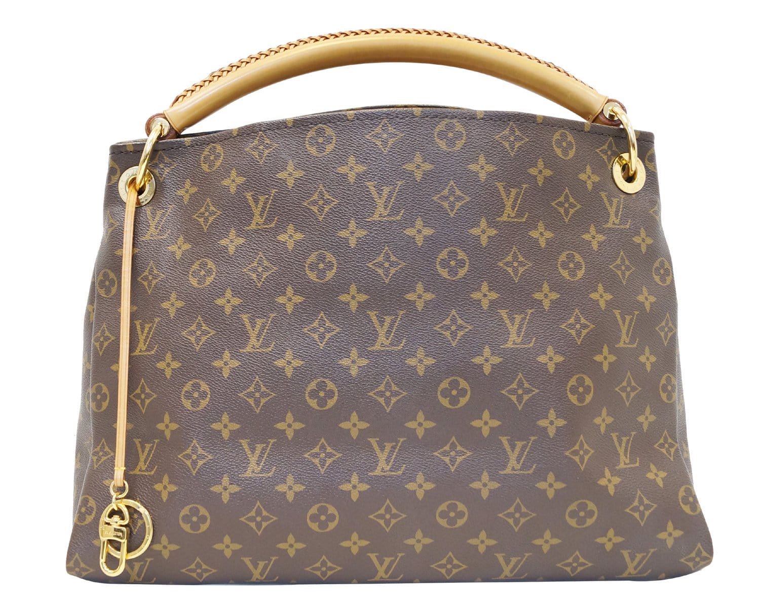 Louis Artsy Mm Hobo Shoulder Bag Canvas Monogram
