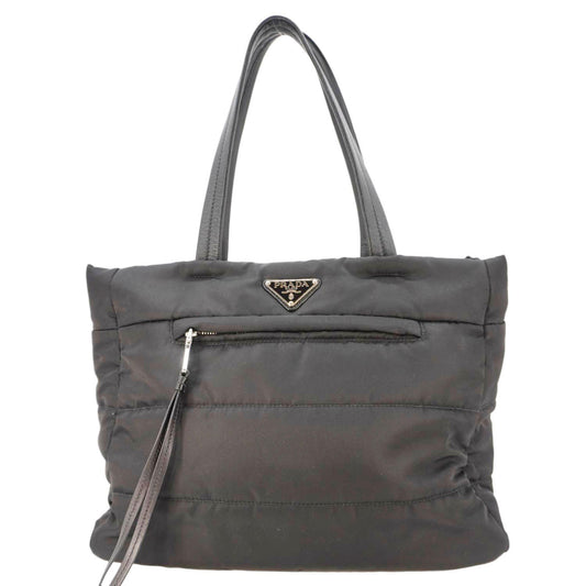 Prada Tessuto Bomber Shopping Tote Bag Nylon Black