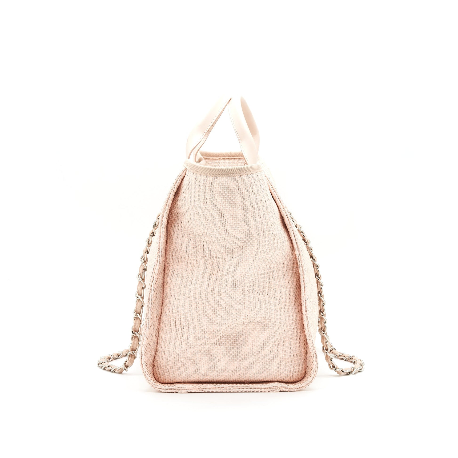 Chanel SHW Pink MM Canvas Tote Bag