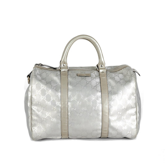 Gucci Boston Bag Silver Tote Bag