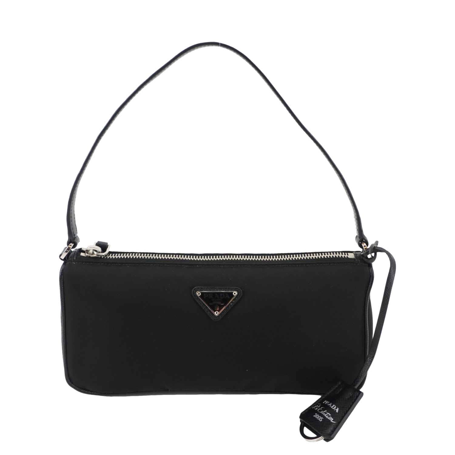 Accessory Pouch Hobo Bag Nylon Black Travel Bag