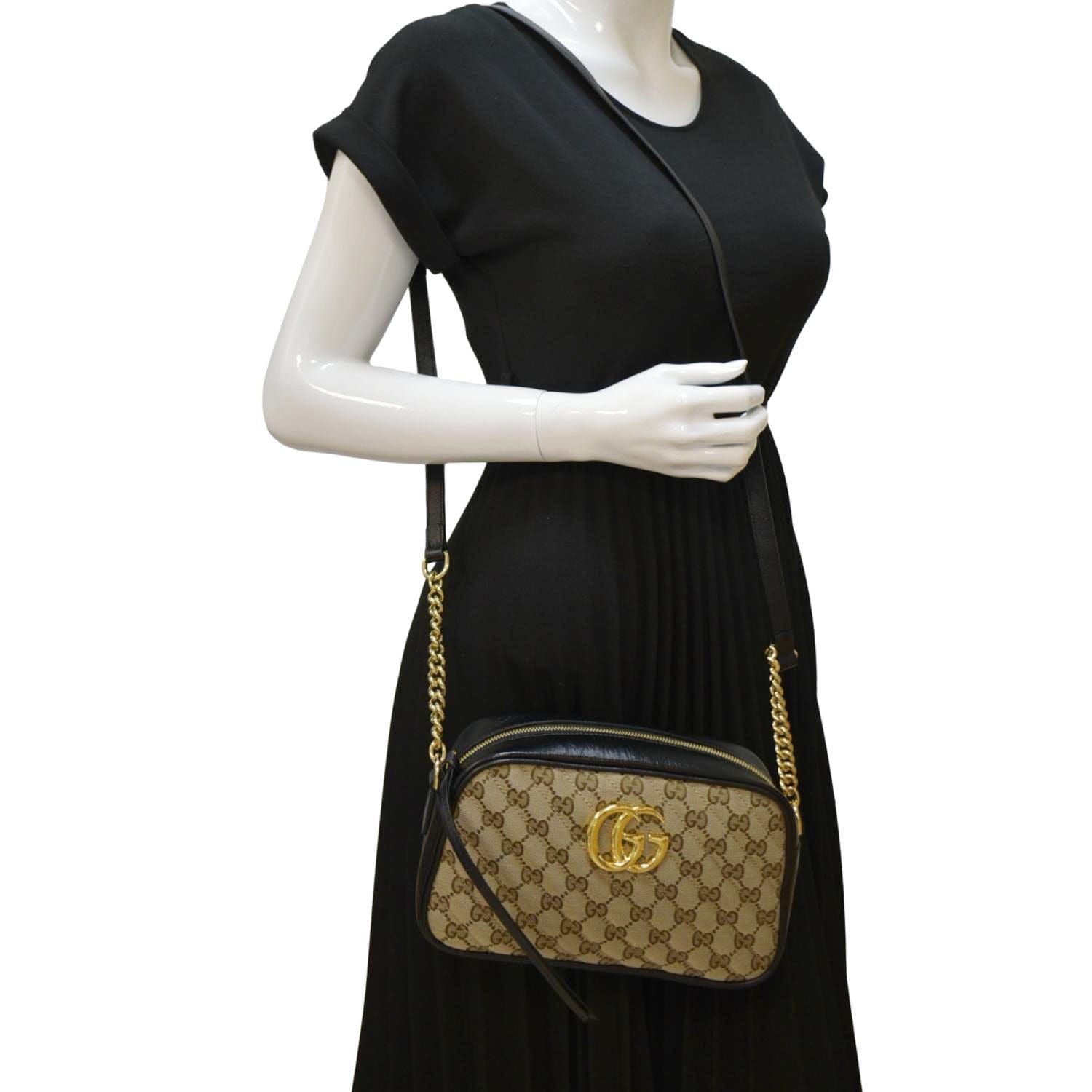 Gucci Marmont Small Crossbody Camera Bag Canvas Monogram Crossbody Bag