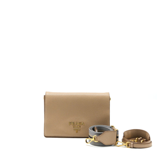 Prada Pattina Purse Calfskin Cammeo Handbag Travel Bag