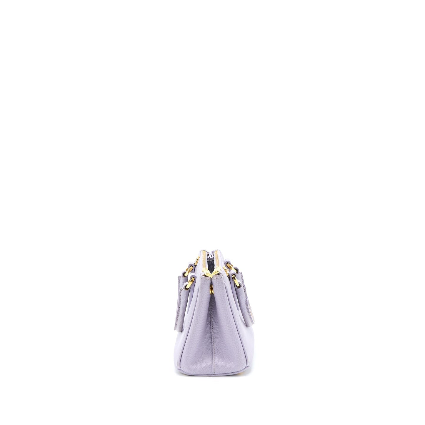 Prada Galleria Saffiano Purse Light Purple Handbag Leather Mini Travel Bag