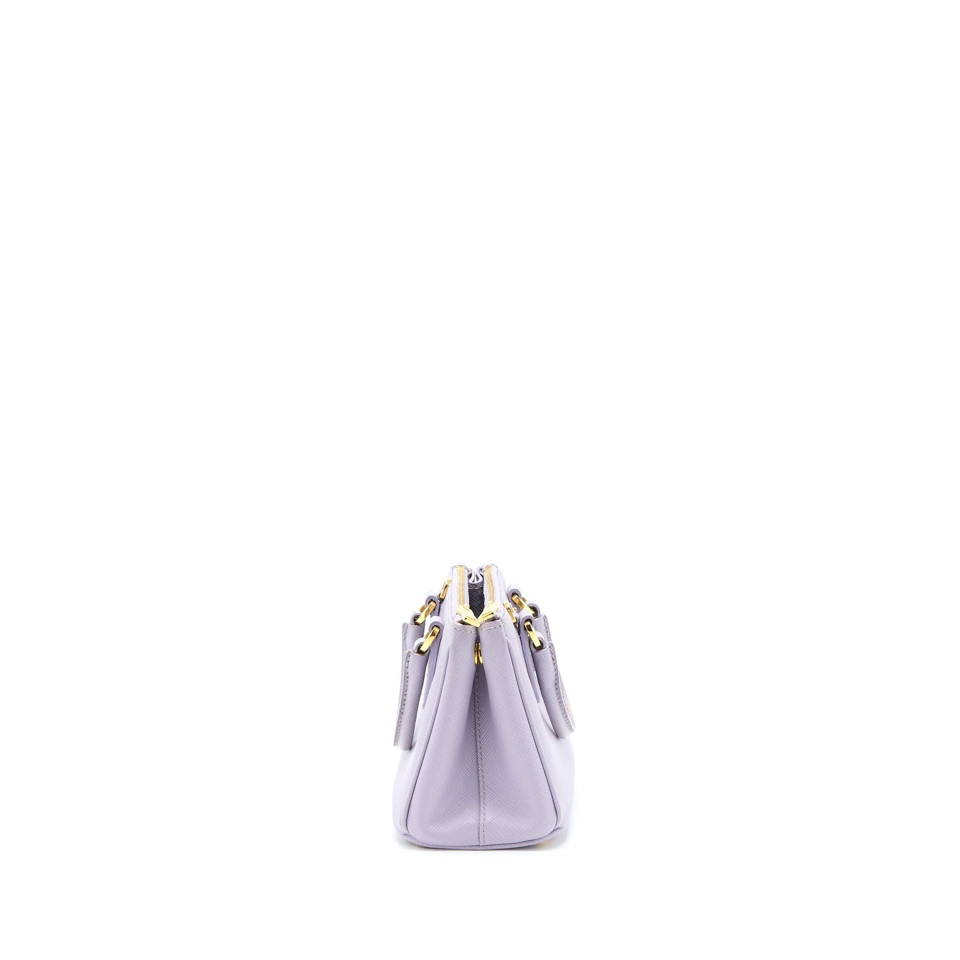Prada Galleria Saffiano Purse Light Purple Handbag Leather Mini Travel Bag
