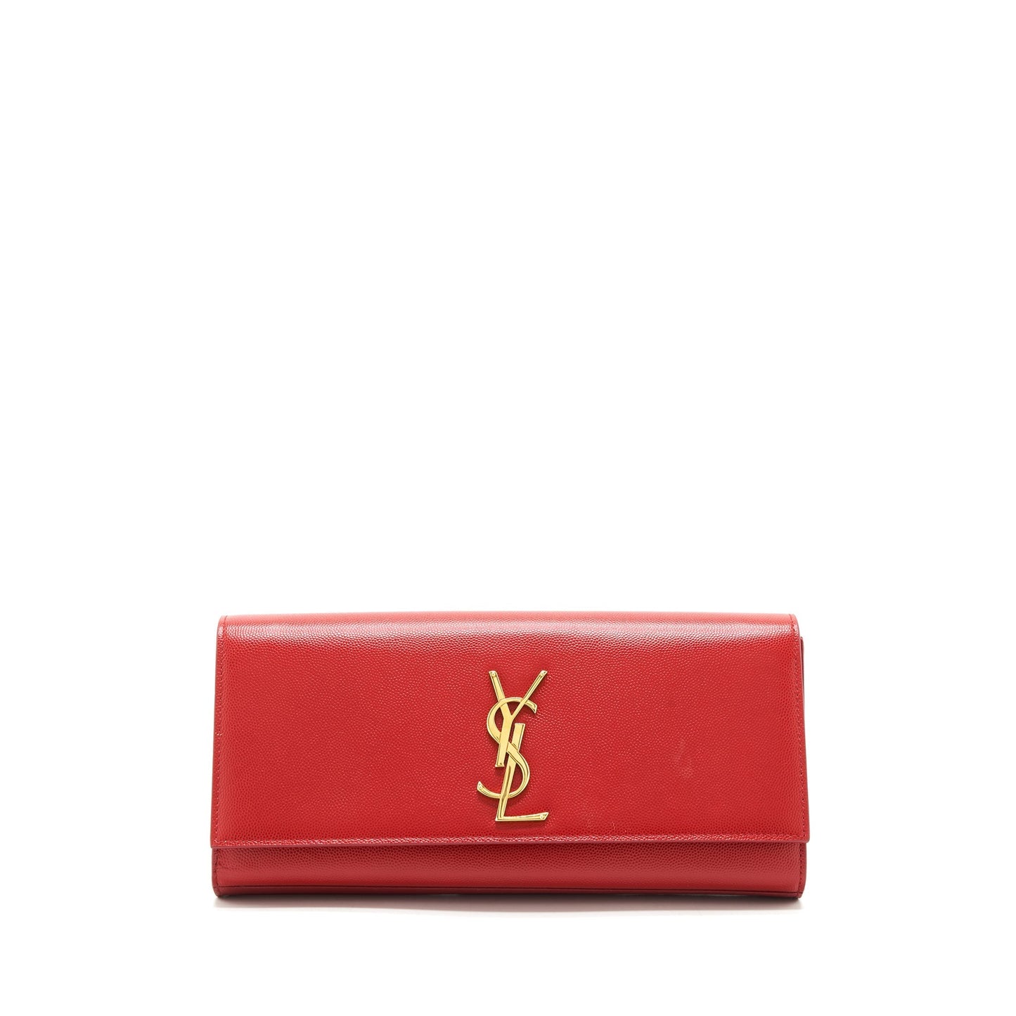 YSL Saint Laurent Clutch Caviar Red Clutch Bag