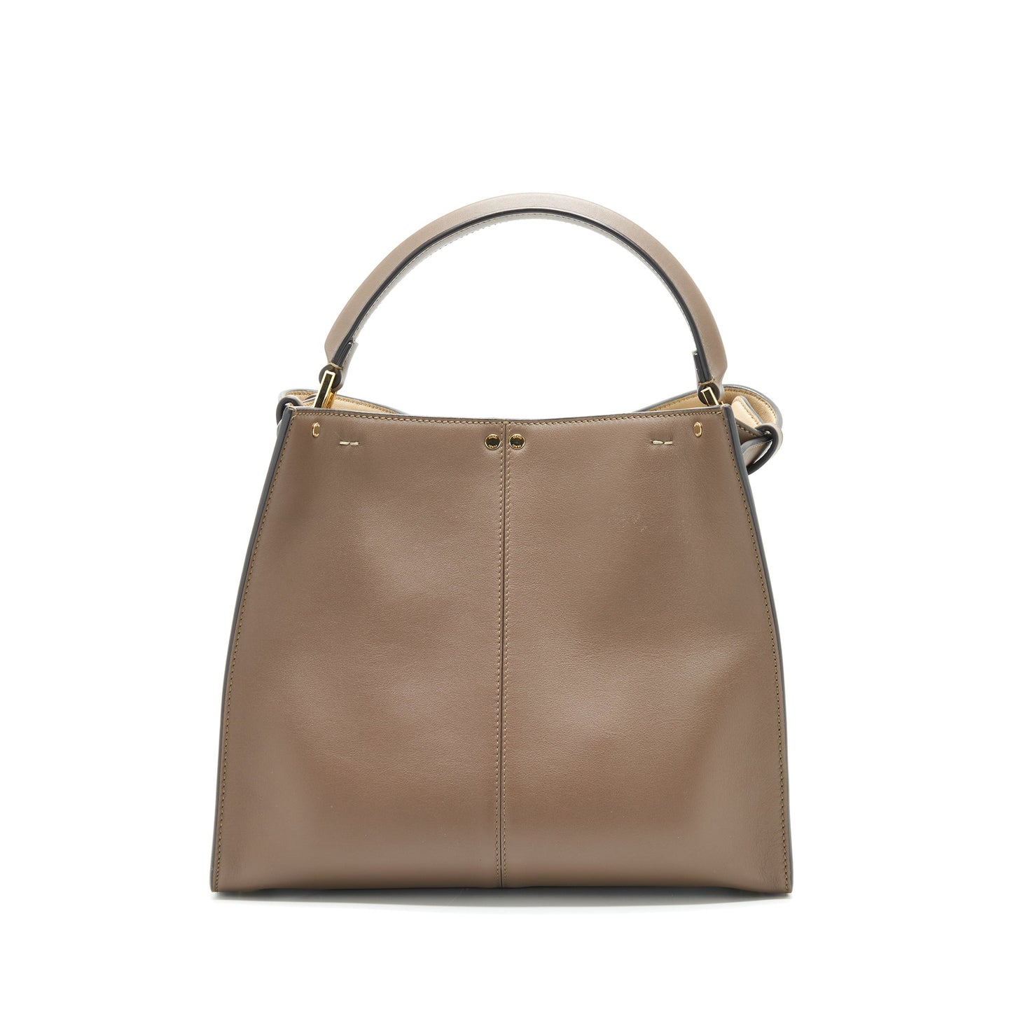 Fendi Peekaboo Lite Handbag Brown Medium Travel Bag