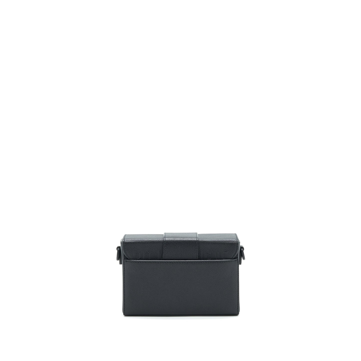 Dior Montaigne Box Purse In Grained Calfskin So Black Travel Bag