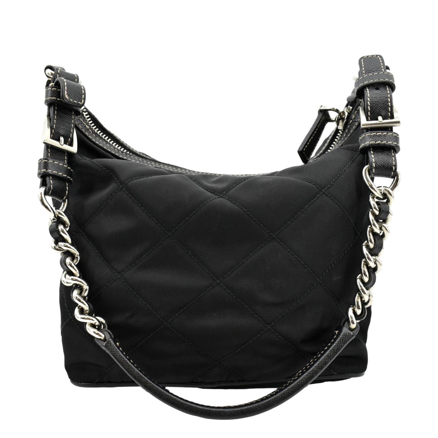 Prada Tessuto Re Edition Shoulder Bag Nylon Black Mini