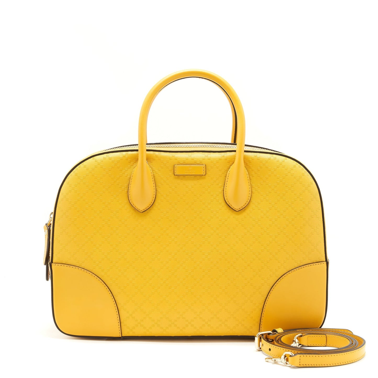Gucci Bowling Bag Yellow Large Travel Bag