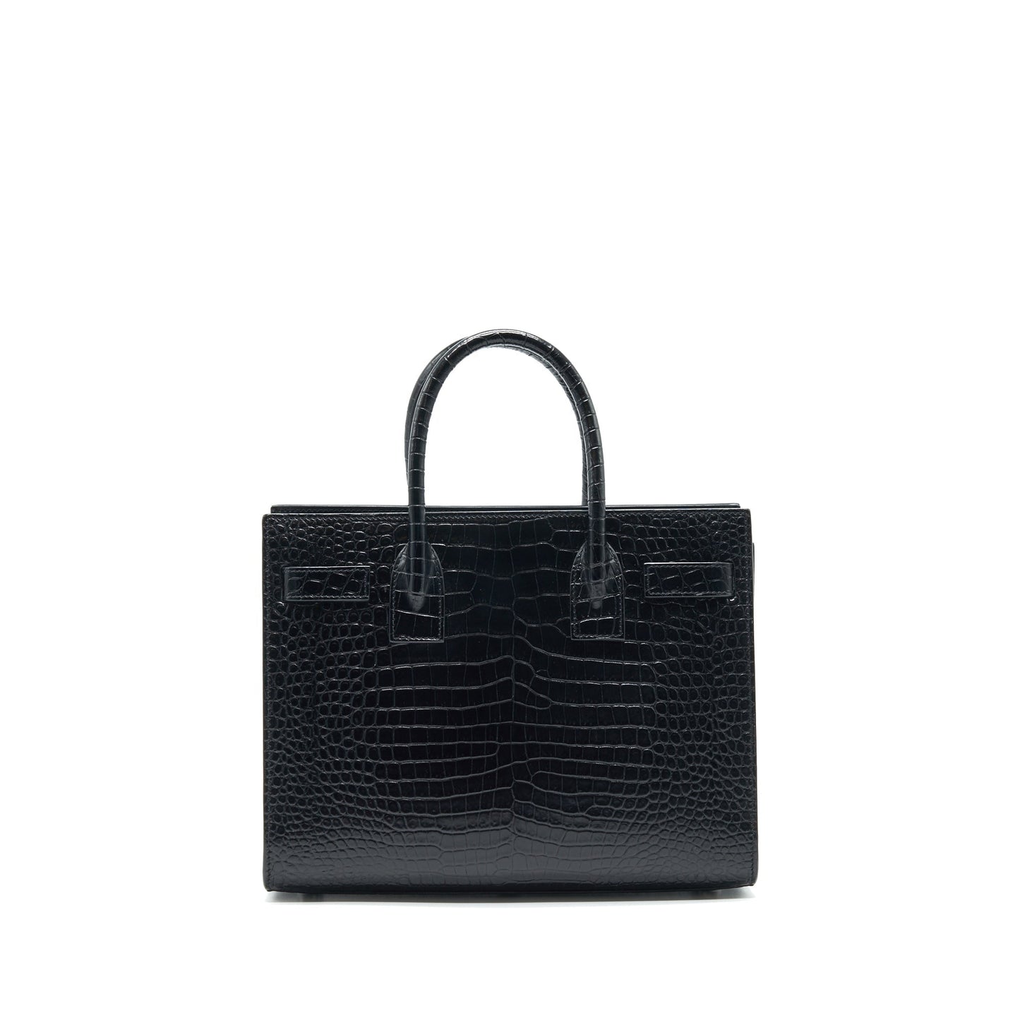 YSL Saint Laurent Saint Laurent Sac De Jour Baby In Leather Black Travel Bag