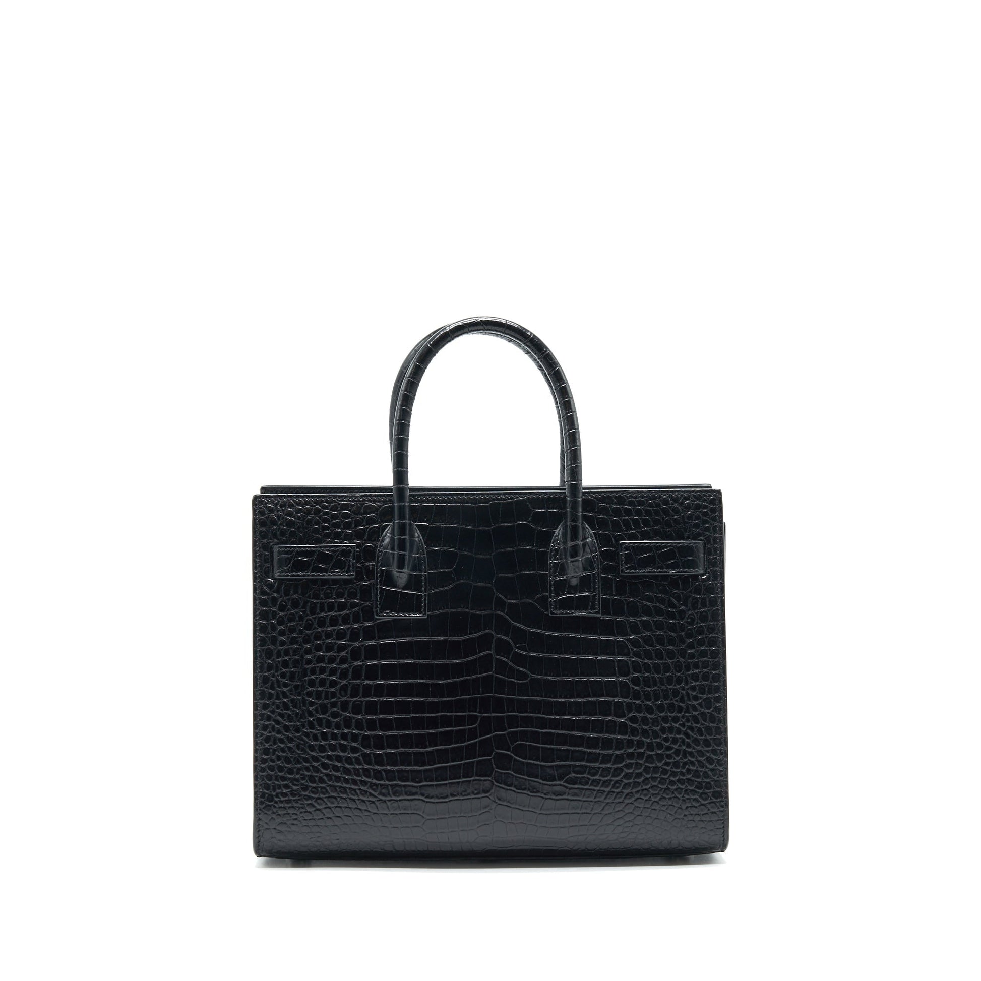 YSL Saint Laurent Saint Laurent Sac De Jour Baby In Leather Black Travel Bag