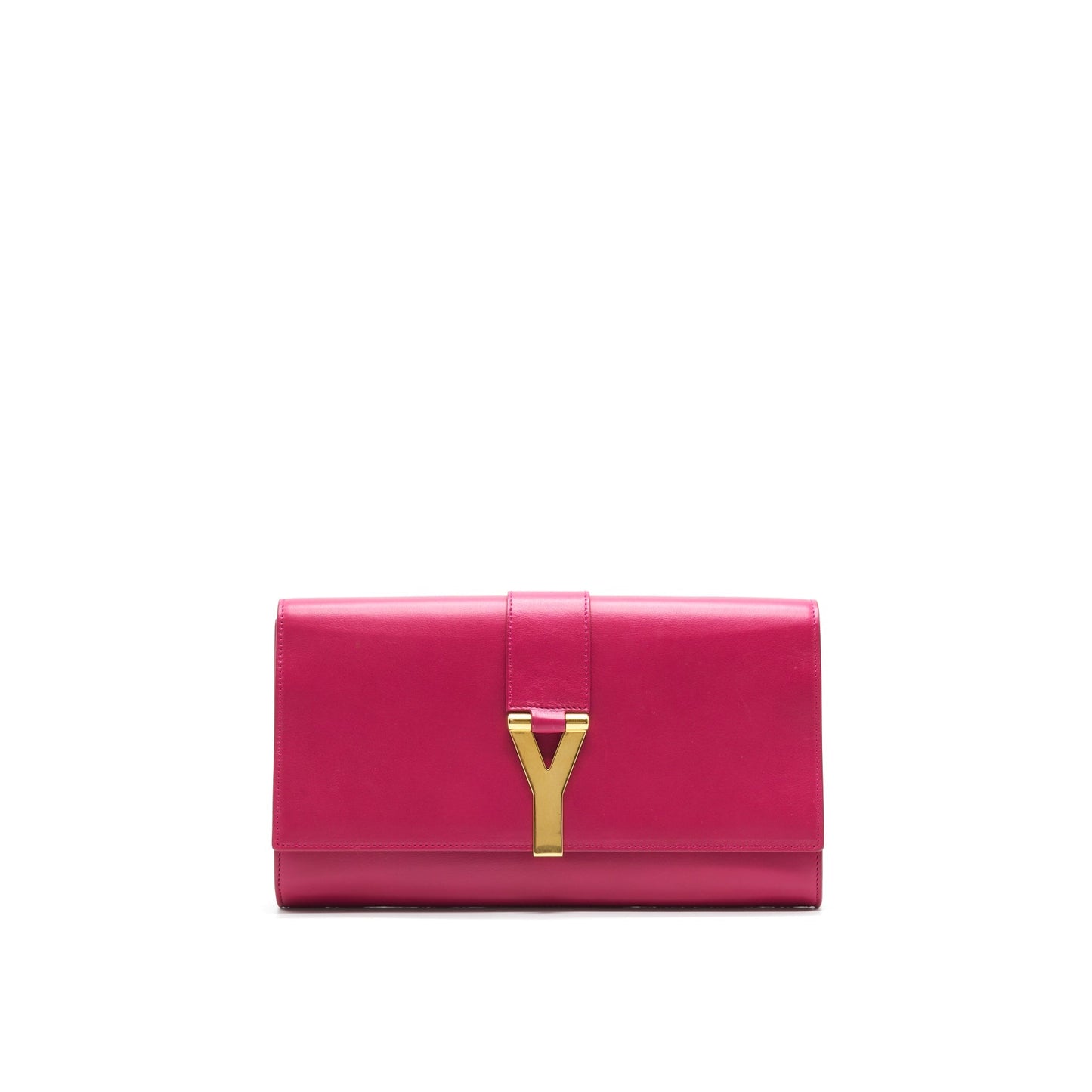 YSL Saint Laurent Clutch In Fuchsia Clutch Bag