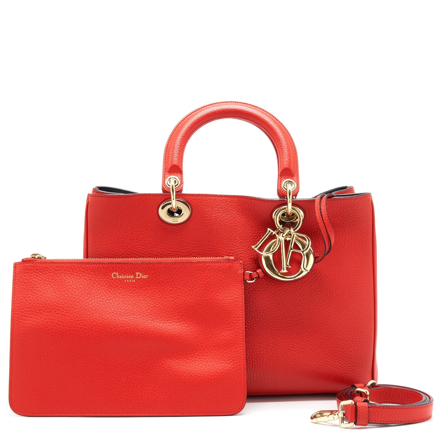 Dior issimo Tote Purse Handbag Red Tote Bag