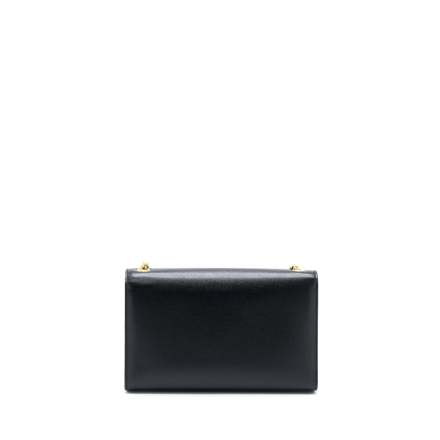 YSL Saint Laurent Kate Purse Grained Calfskin Travel Bag Black Medium
