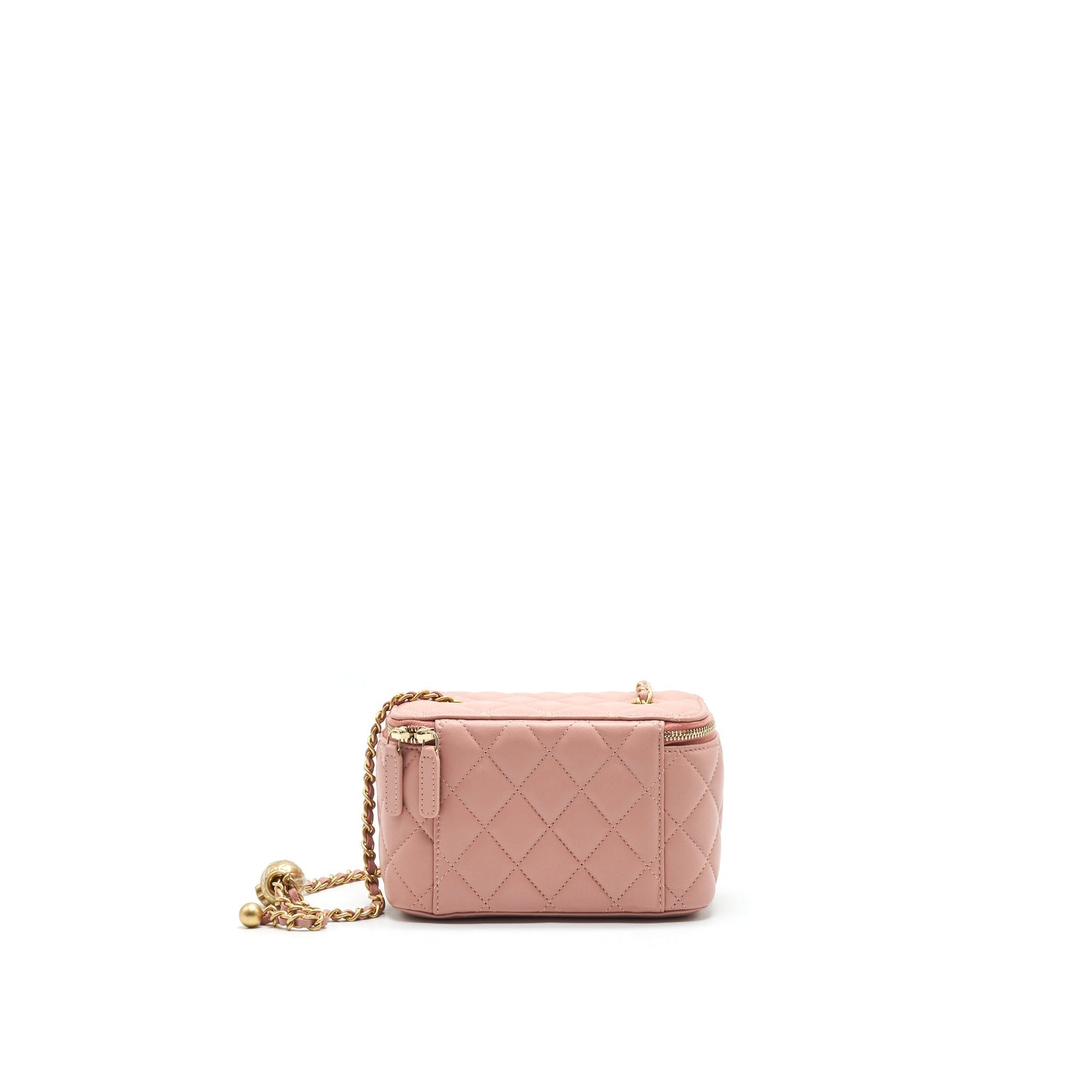 Chanel 21B Dark Pearl Crush Rectangular Vanity Pink Handbag