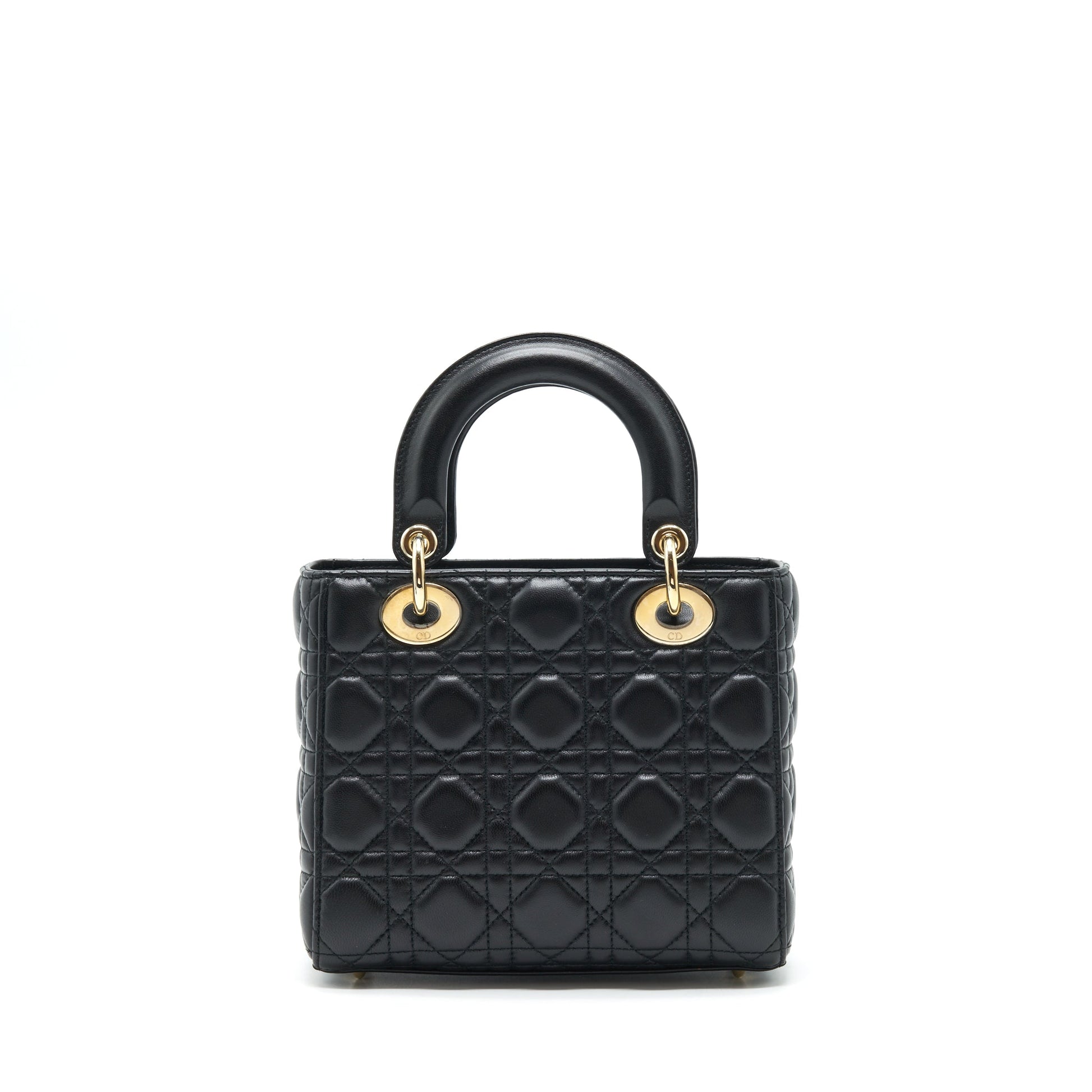 Dior Lady My Purse Lambskin Handbag Black Small Travel Bag