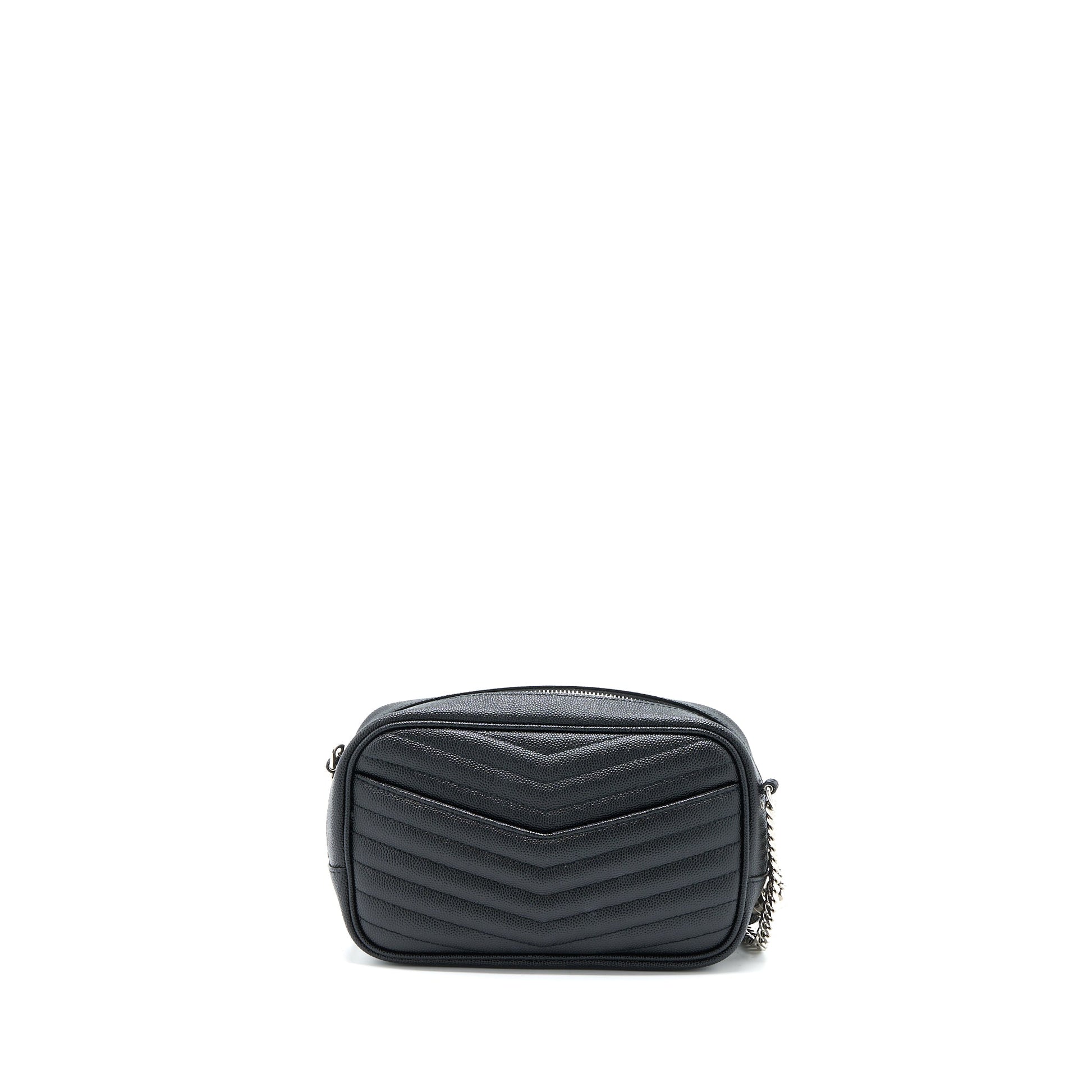YSL Saint Laurent Lou Purse Calfskin Travel Bag Black Mini